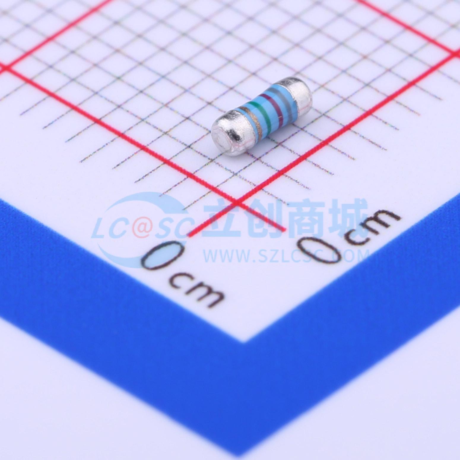 点击查看大图 MELF-MFR02041/4WS82.5ΩFT50实物图