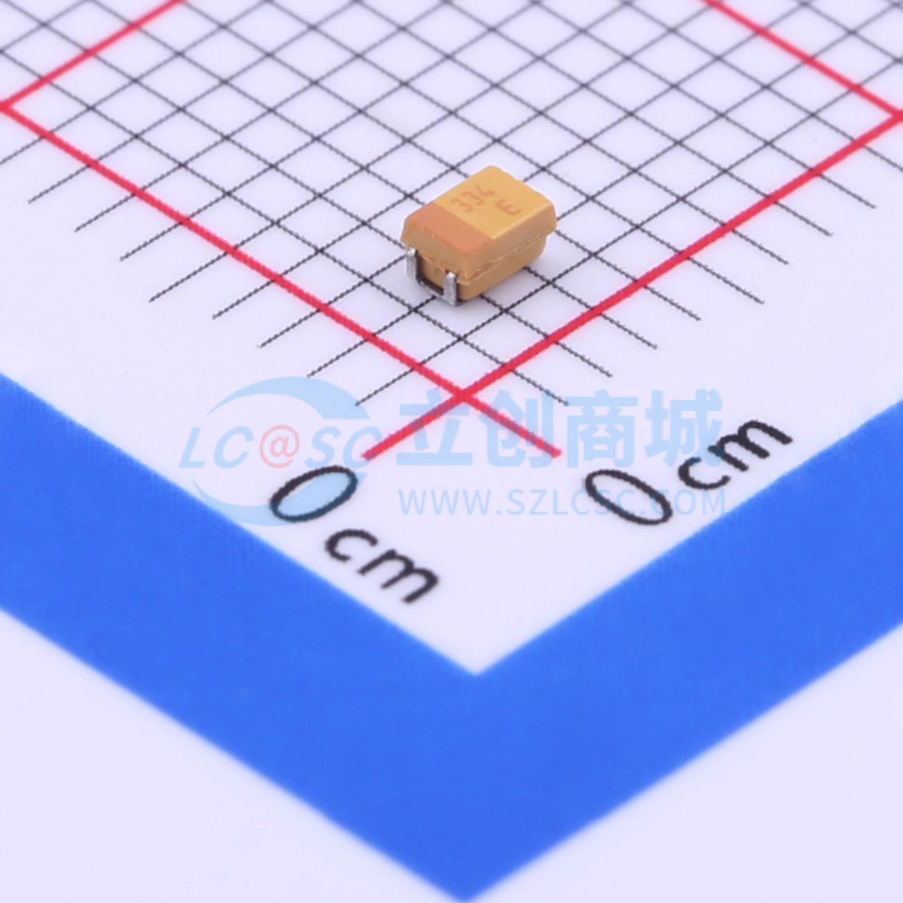 点击查看大图 TAJR334K025RNJ实物图