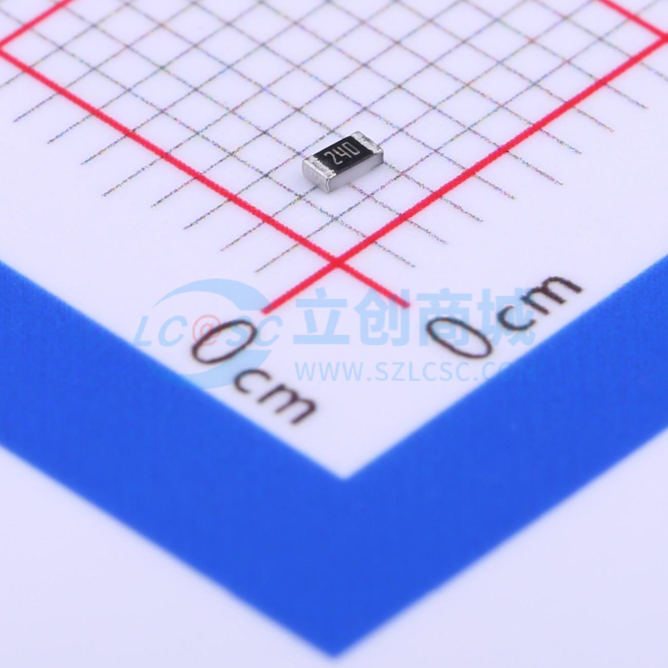 点击查看大图 MCR03EZPJ240实物图