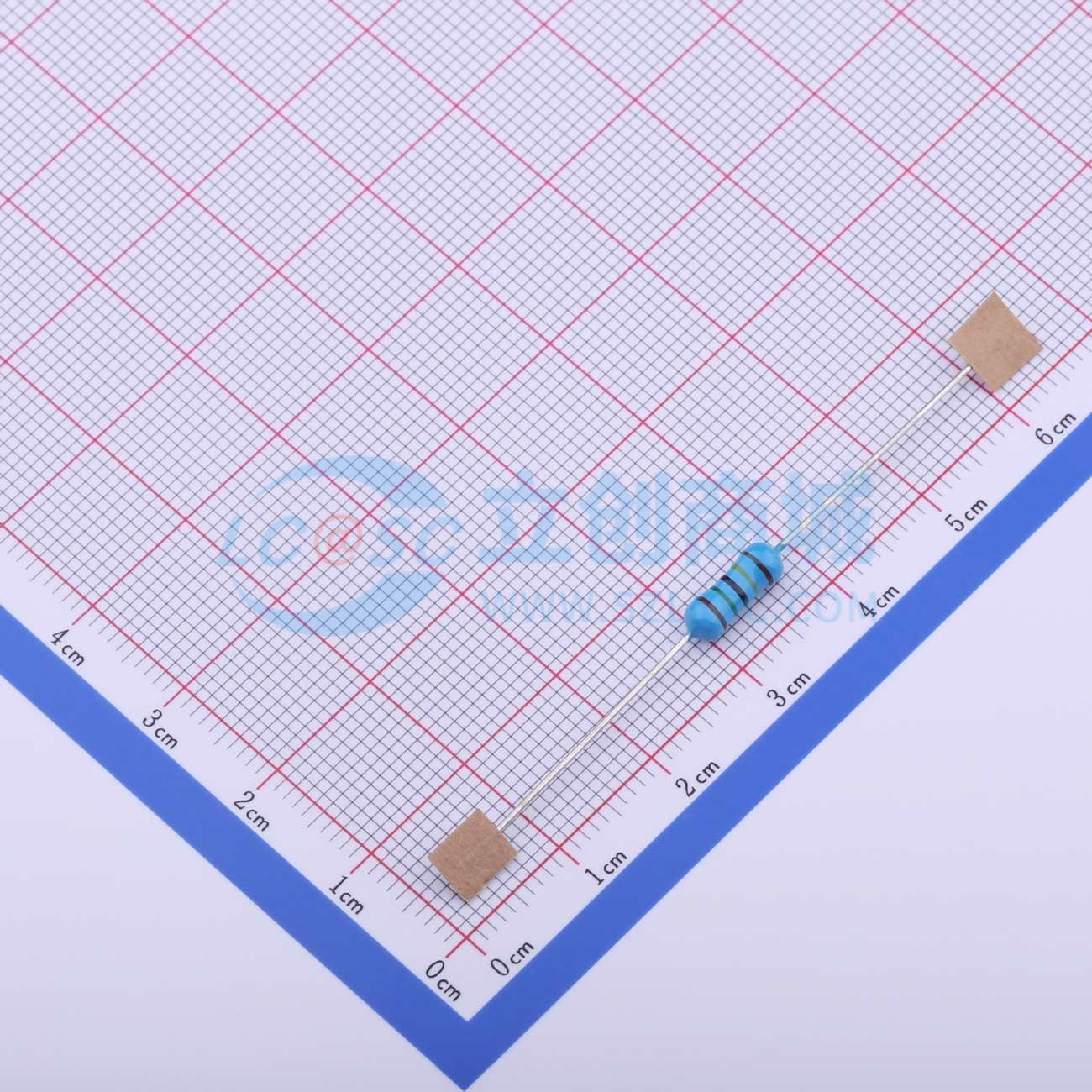 点击查看大图 RN1/2W1.5MΩFT/BA1实物图