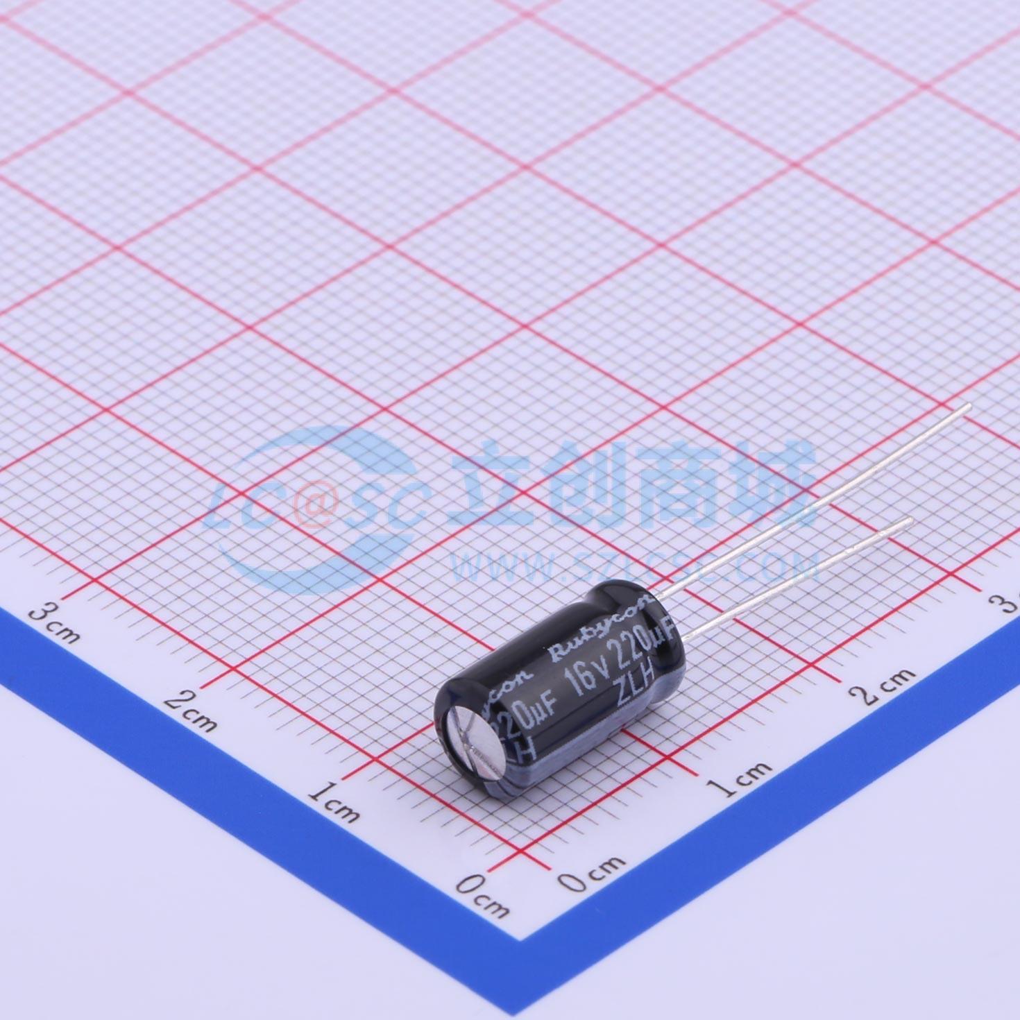 点击查看大图 16ZLH220MEFC6.3X11实物图