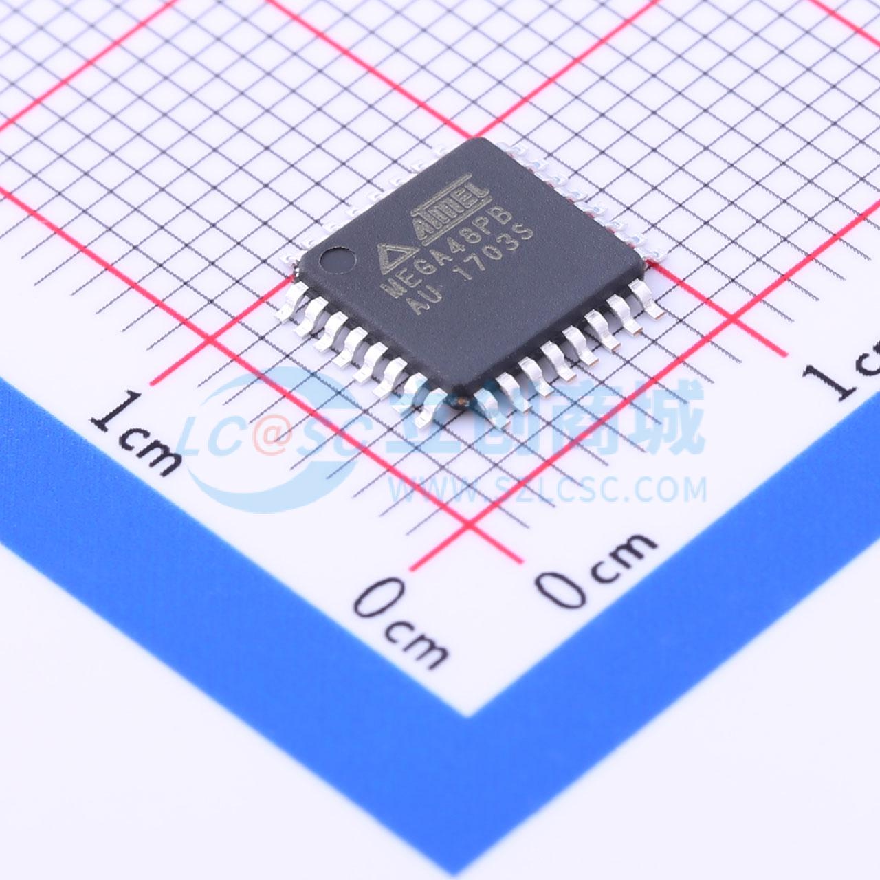 ATMEGA48PB-AU实物图