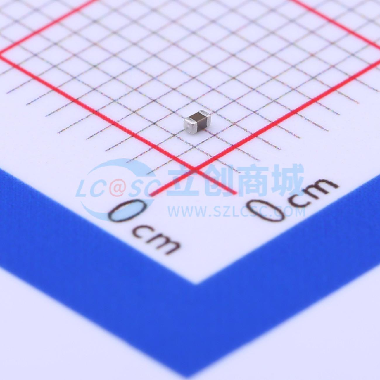 点击查看大图 CC0402ZRY5V6BB105实物图