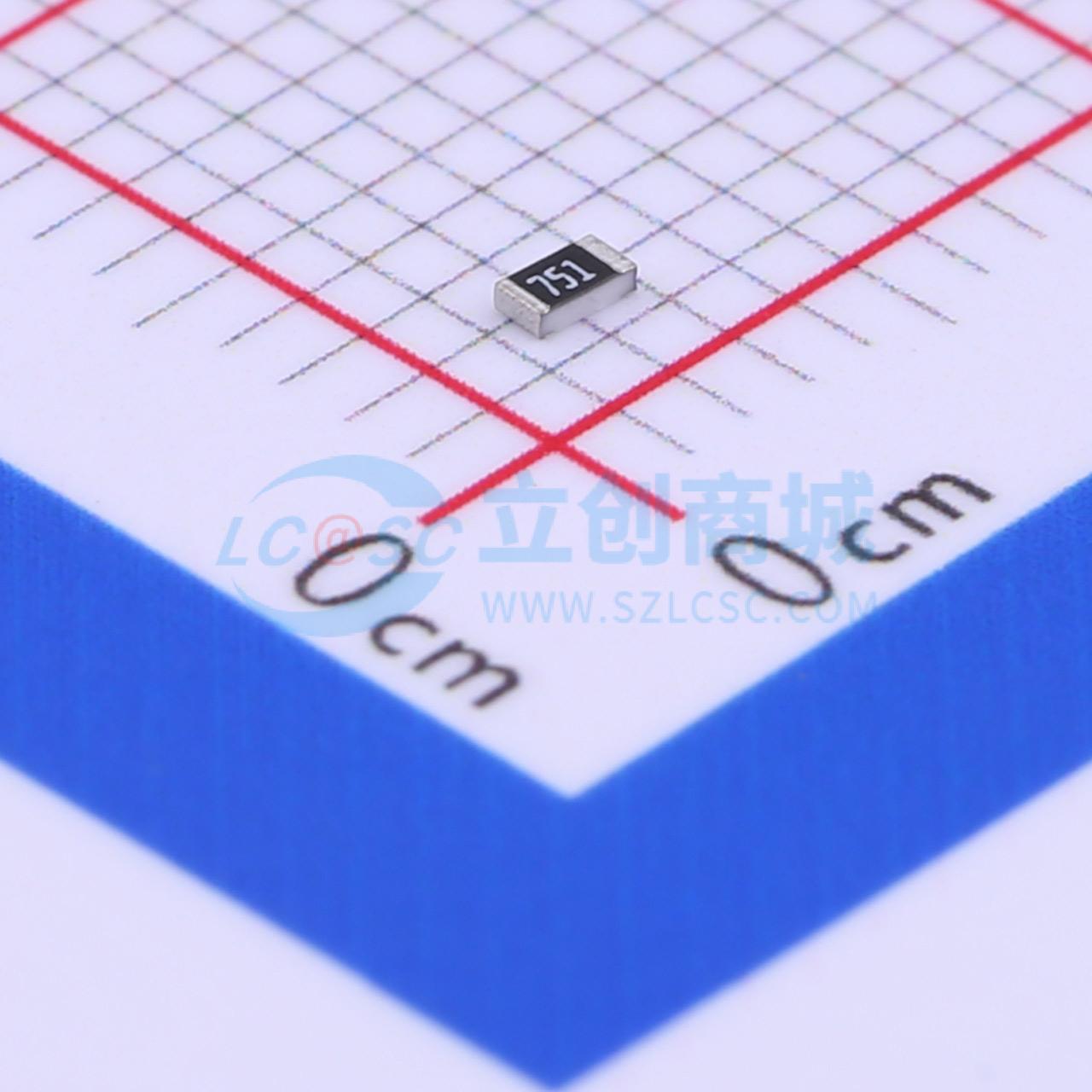 点击查看大图 MCR03ERTJ751实物图