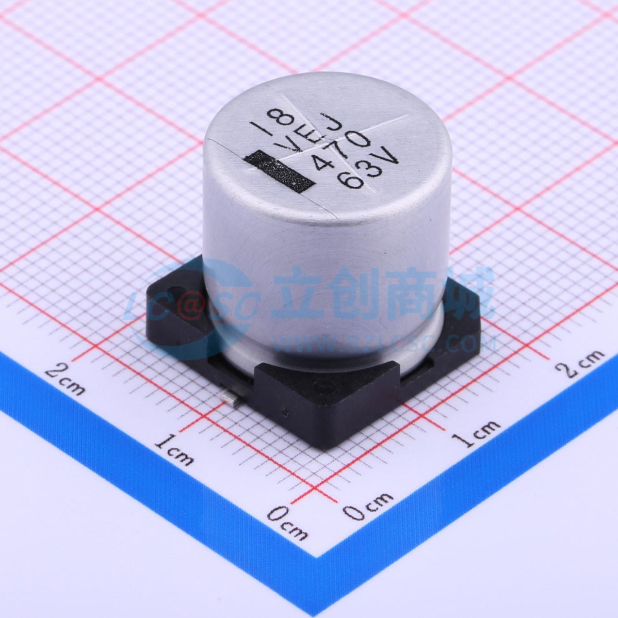 点击查看大图 VEJ471M1JTR-1616实物图