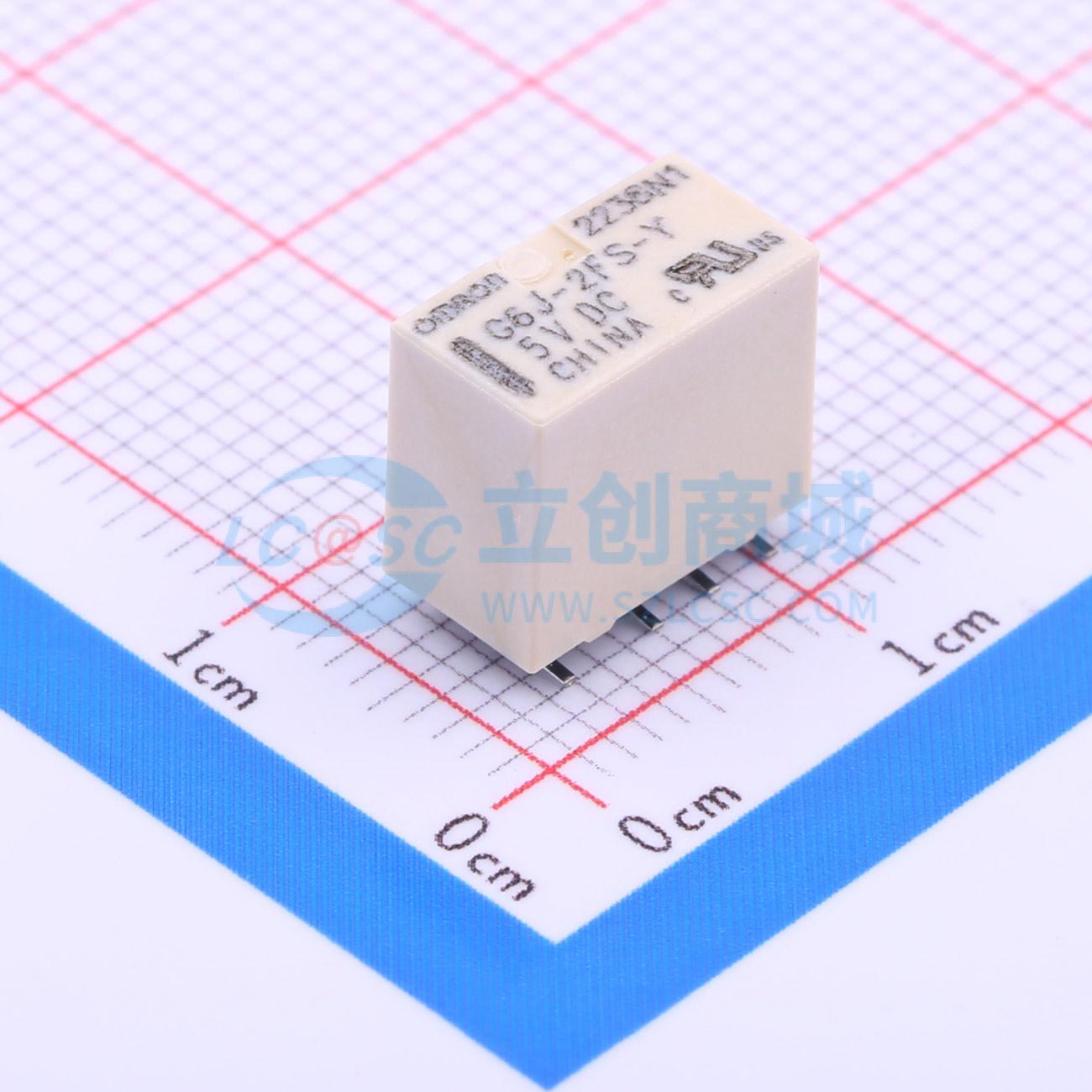 点击查看大图 G6J-2FS-Y-TR DC5实物图