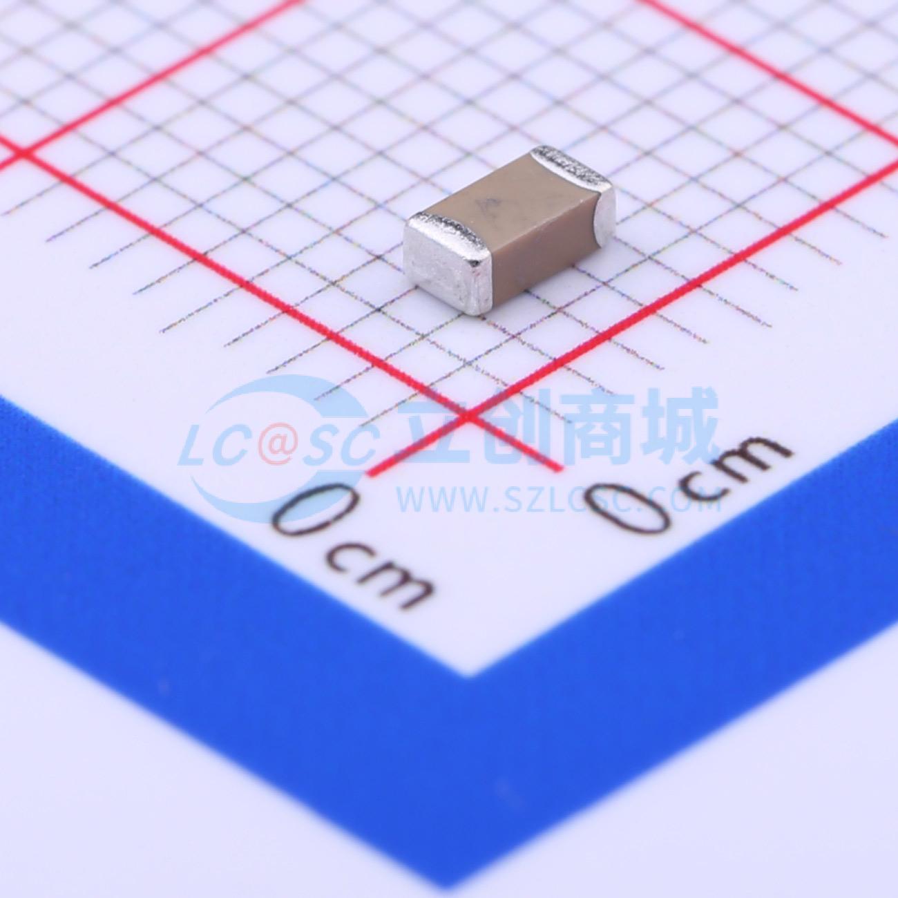 点击查看大图 TCC1206M3L104J500FT实物图