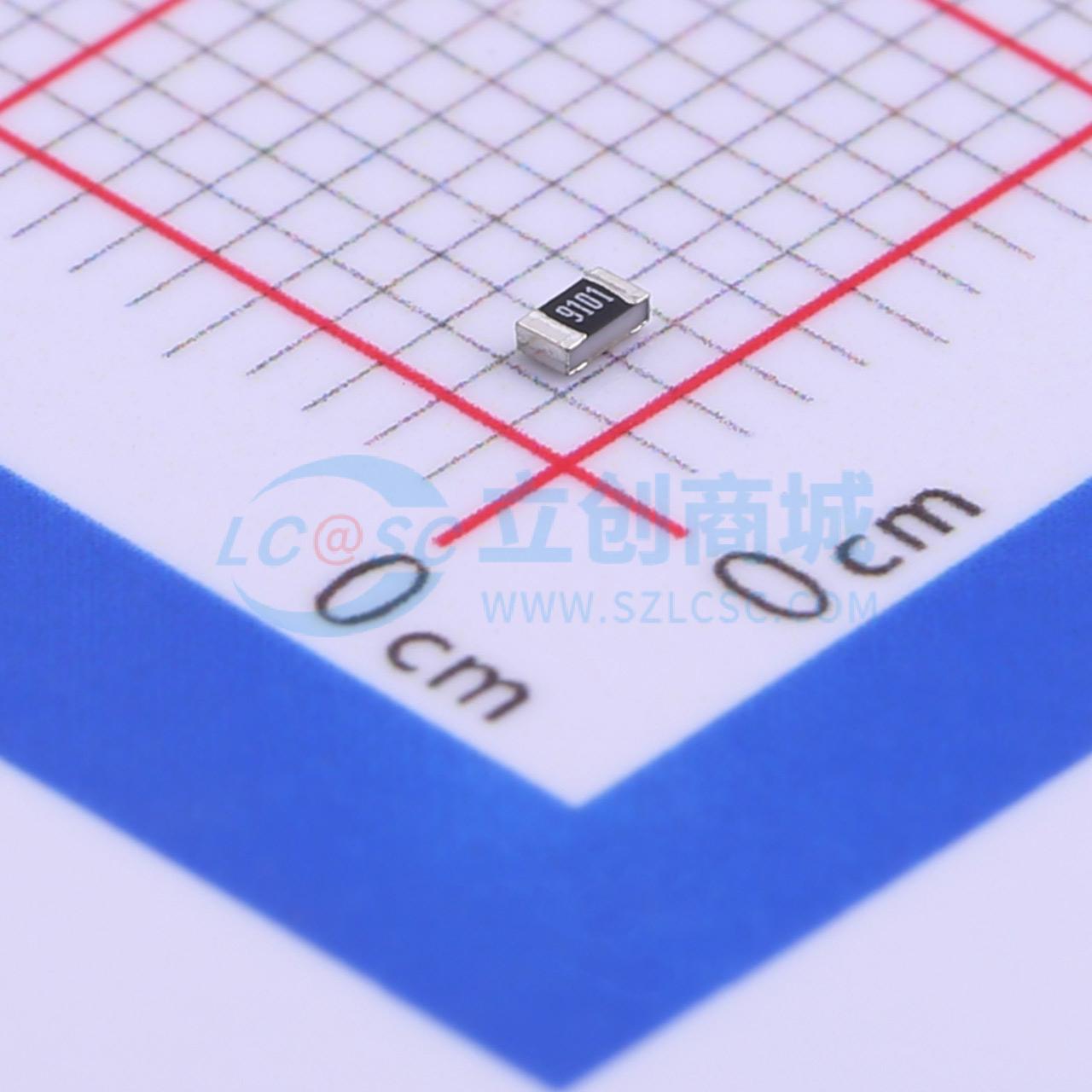 点击查看大图 HPCR0603F9K10K9实物图