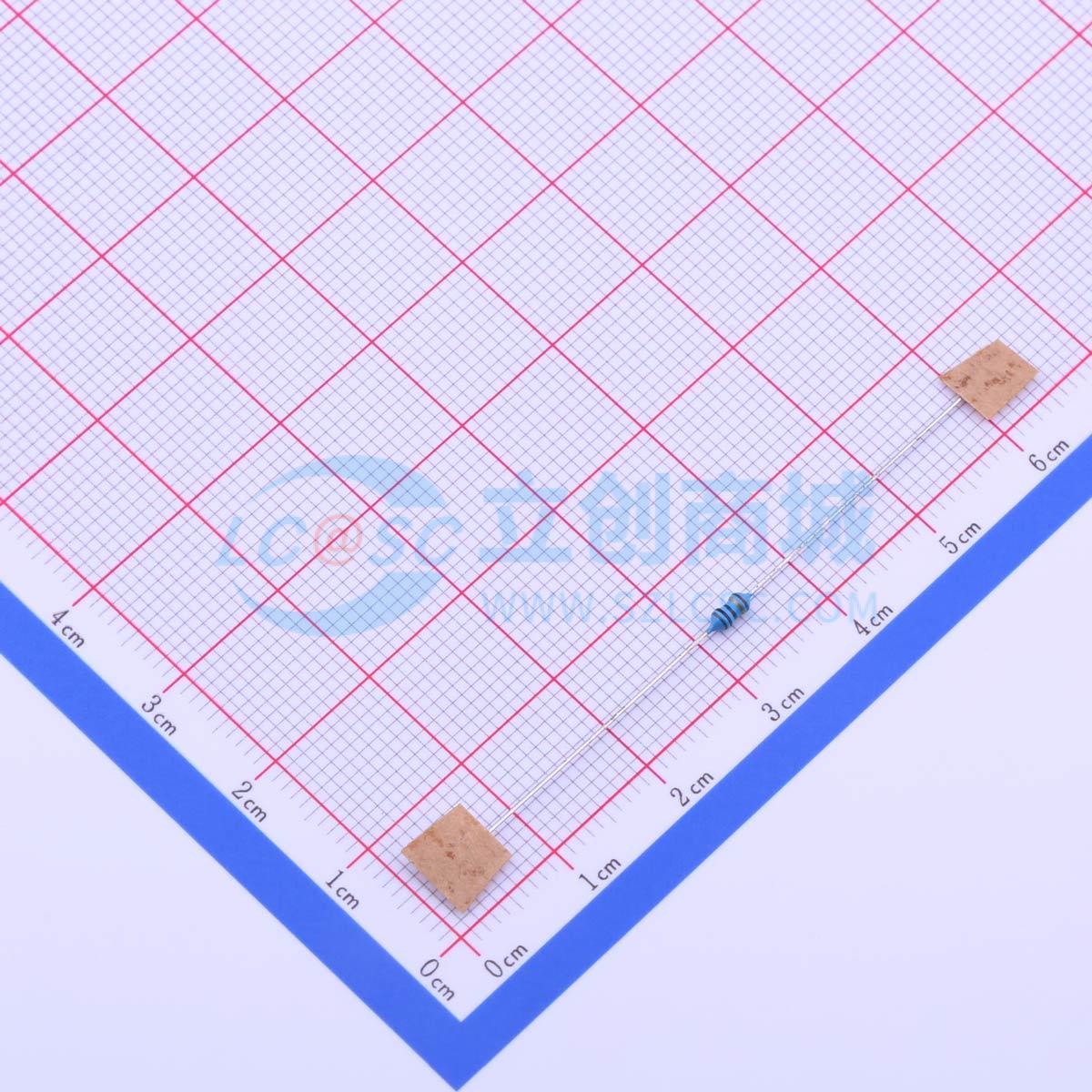 点击查看大图 MF1/8W 80Ω ±1% OT52实物图