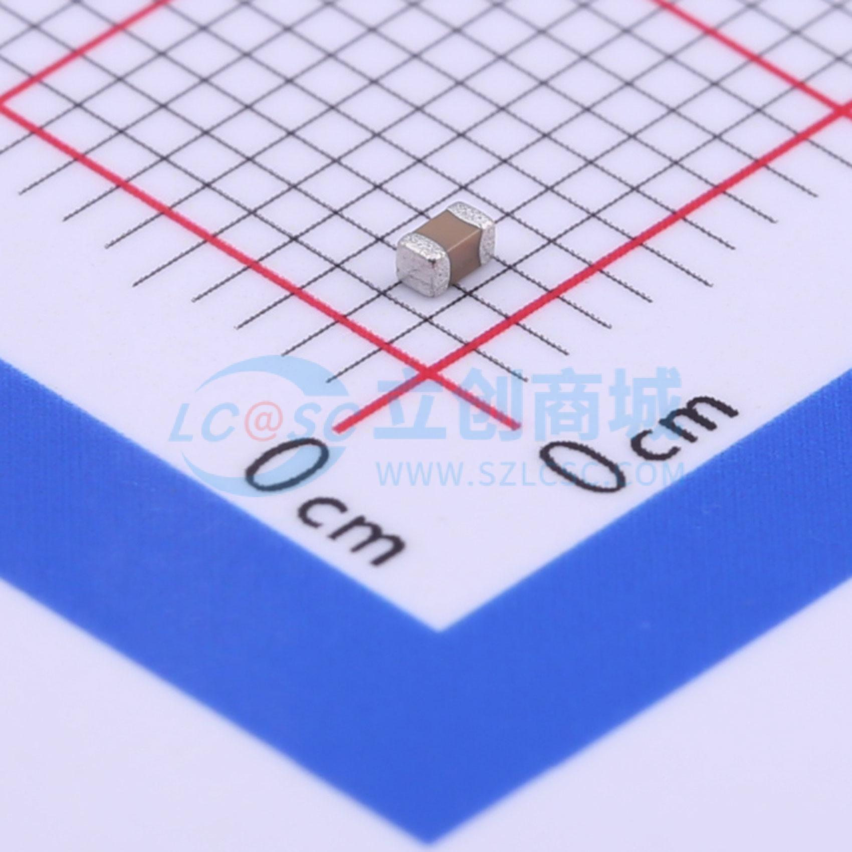 点击查看大图 0603X474K100CT实物图