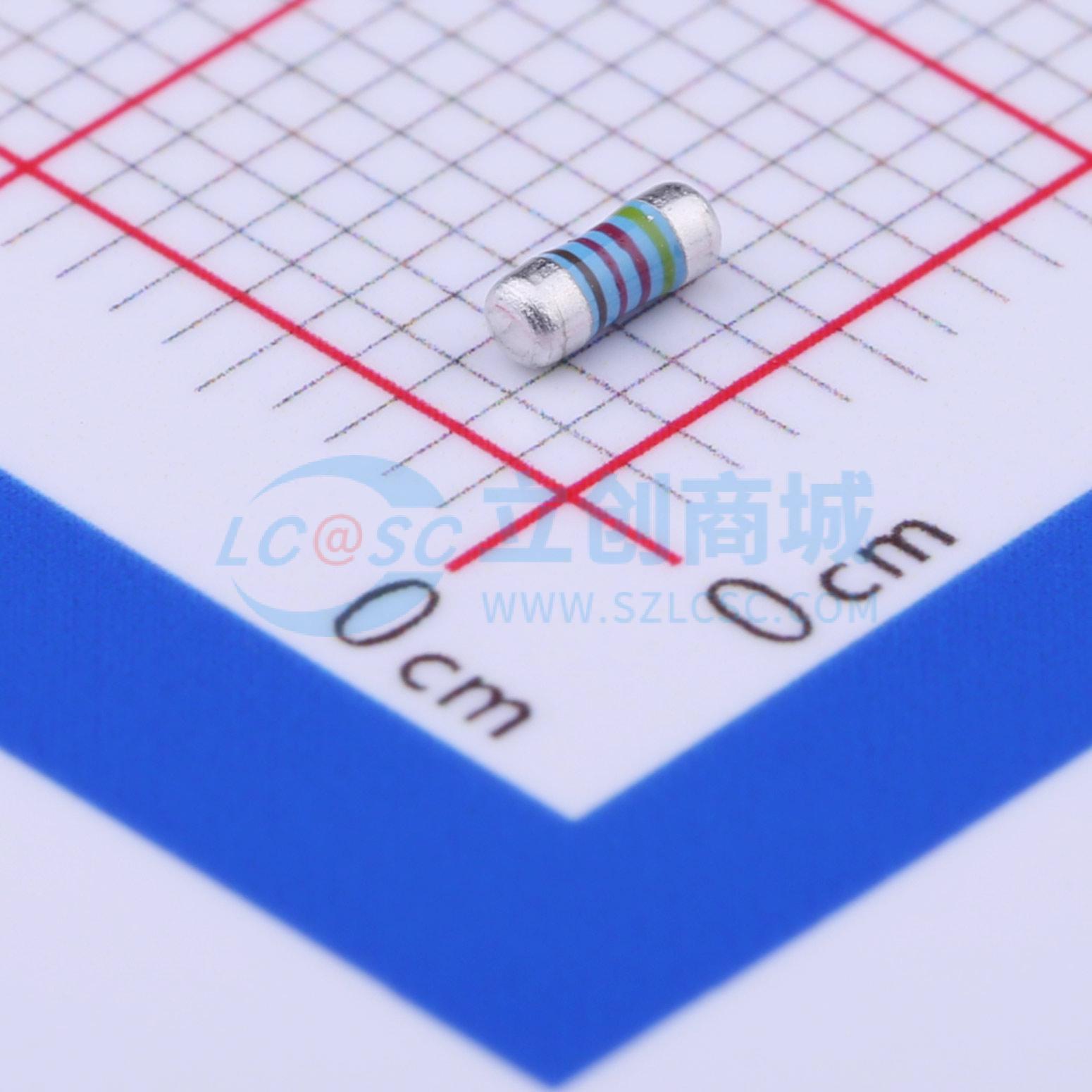 点击查看大图 MELF-MFR02041/4WS4.22KΩFT50实物图