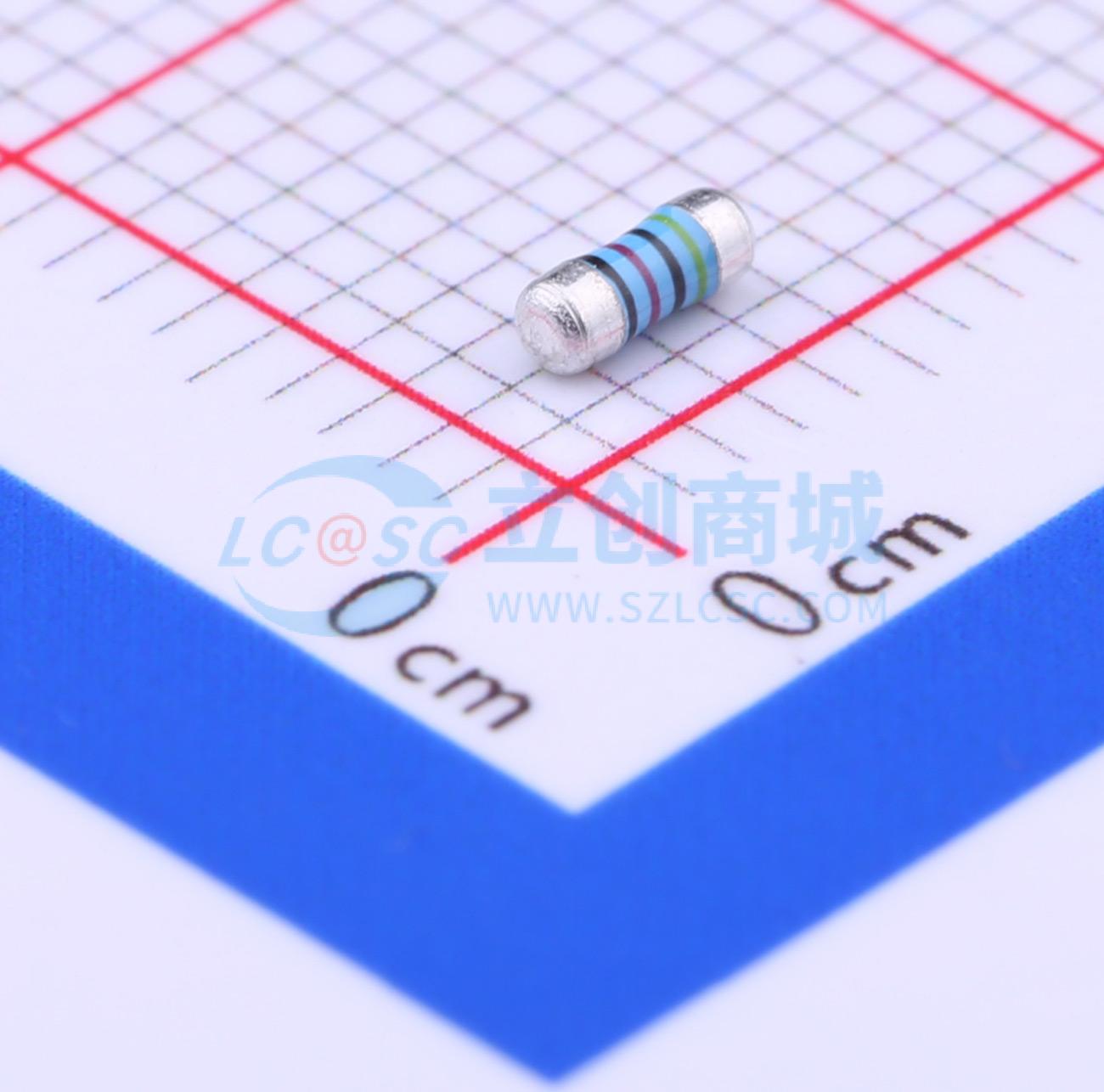 点击查看大图 MELF-MFR02041/4WS402ΩFT50实物图