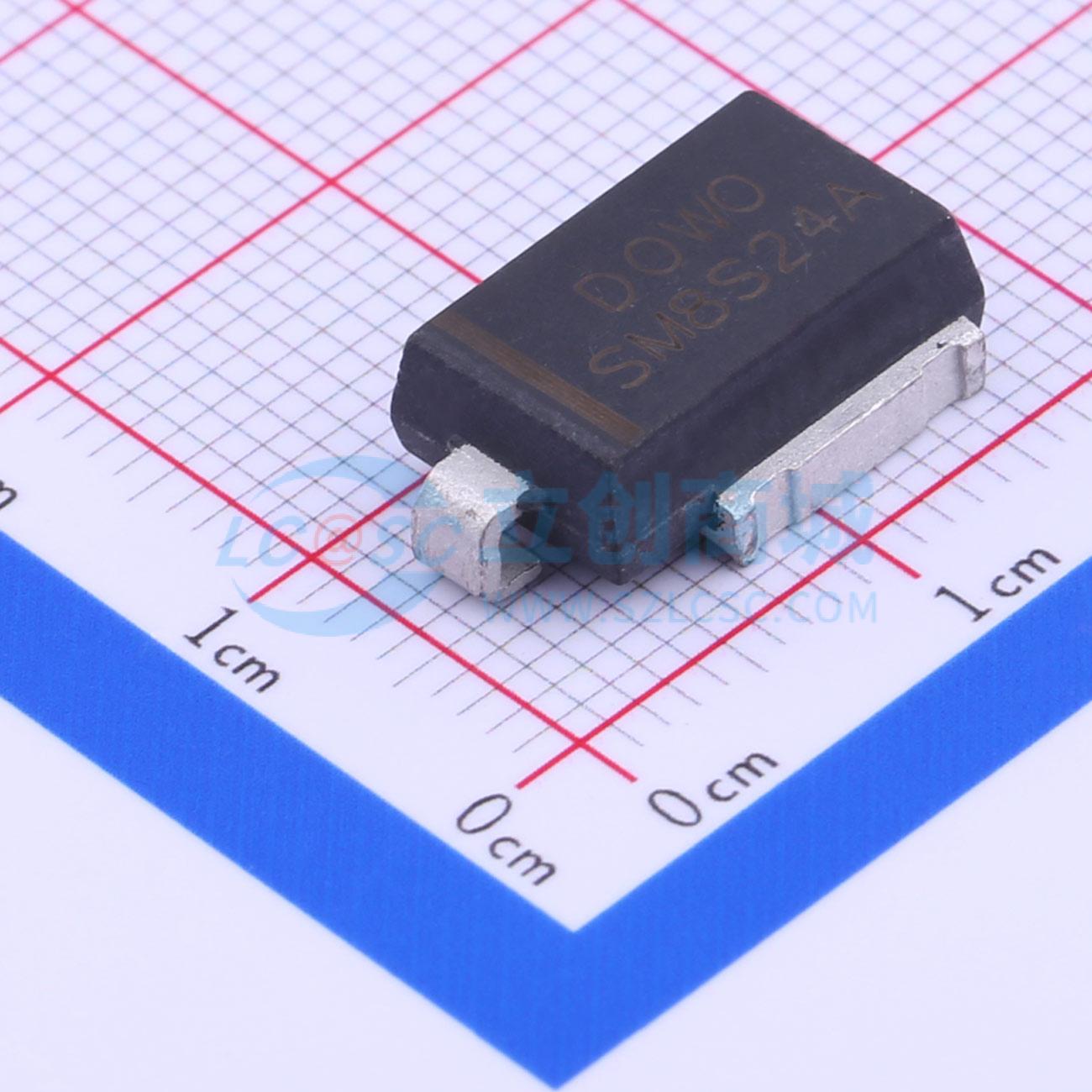 点击查看大图 SM8S24A实物图