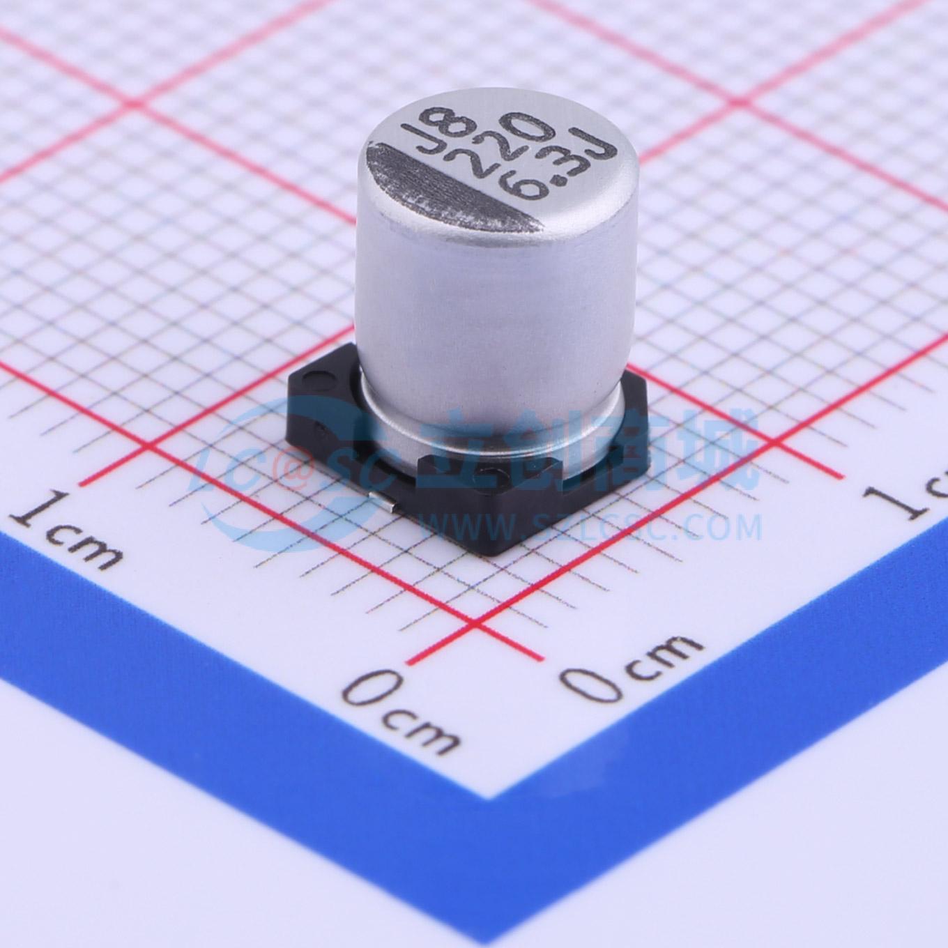 点击查看大图 VEJ221M0JTR-0607实物图