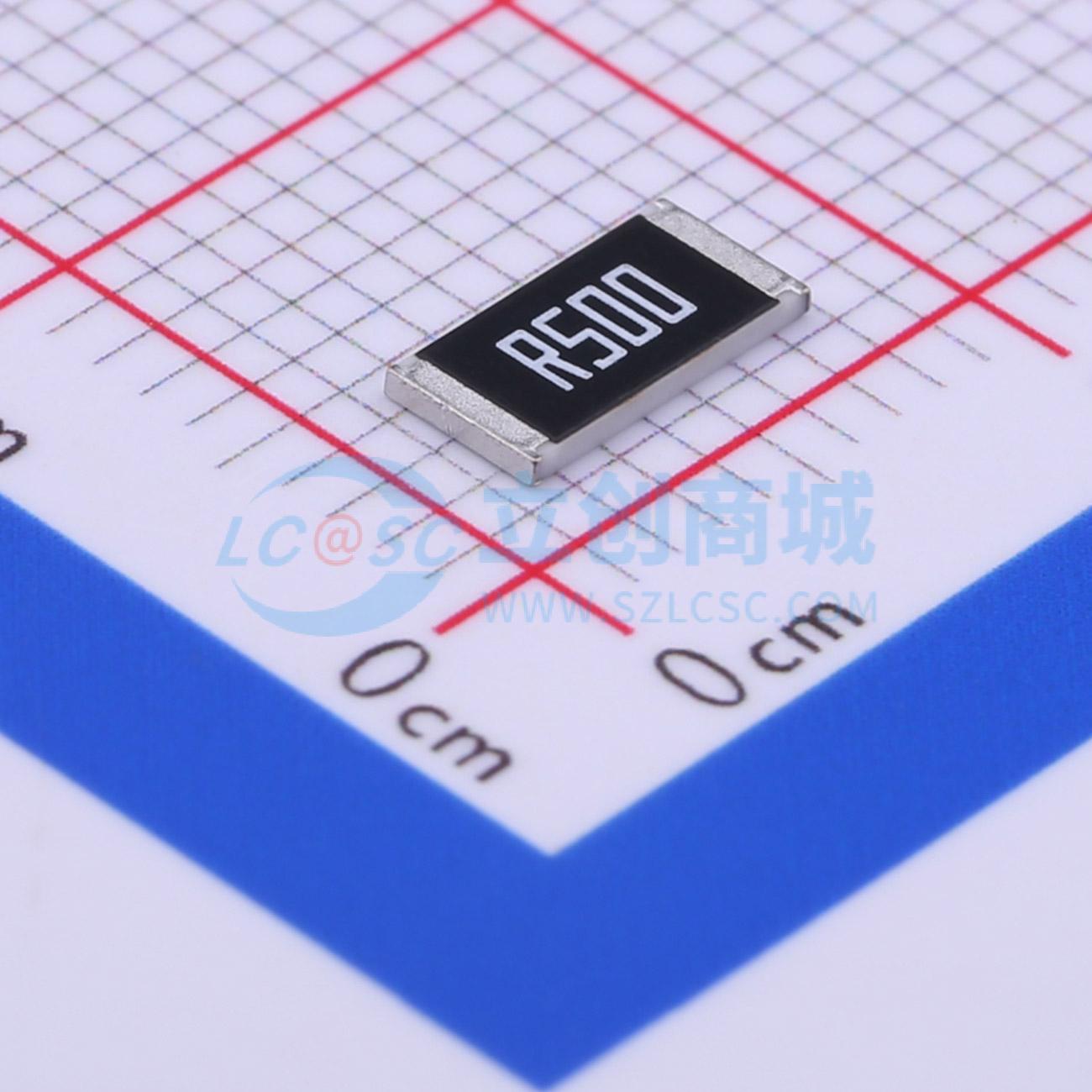 点击查看大图 CSRN2512FKR500实物图