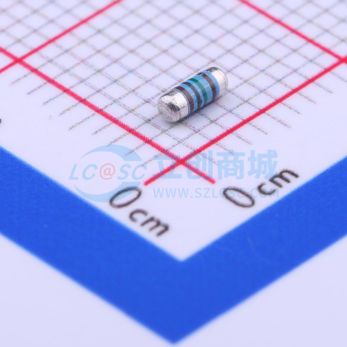 点击查看大图 MELF-MFR02041/4WS1.5KΩFT50实物图