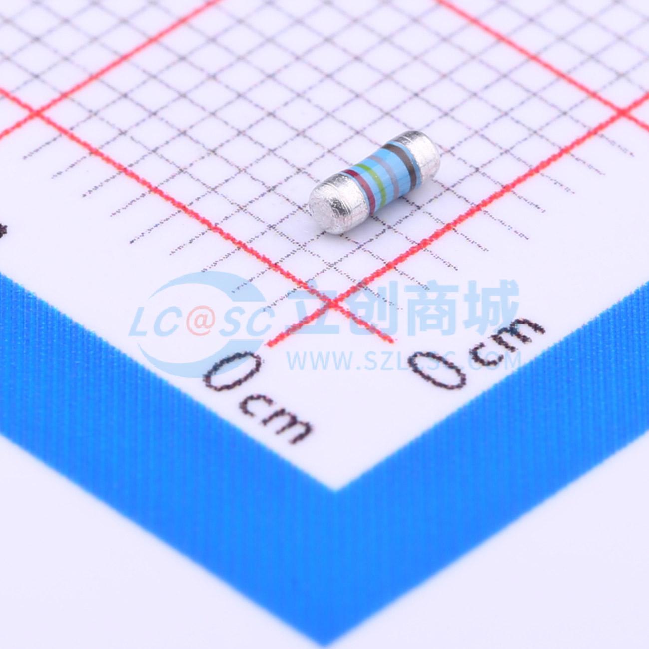 点击查看大图 MELF-MFR02041/4WS2.43KΩFT50实物图