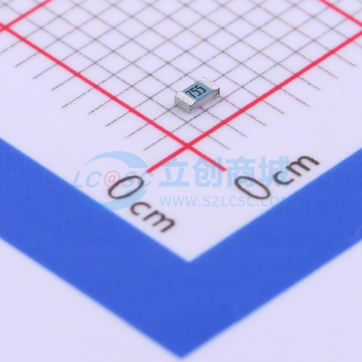 点击查看大图 RK73H1JTTD7504F实物图