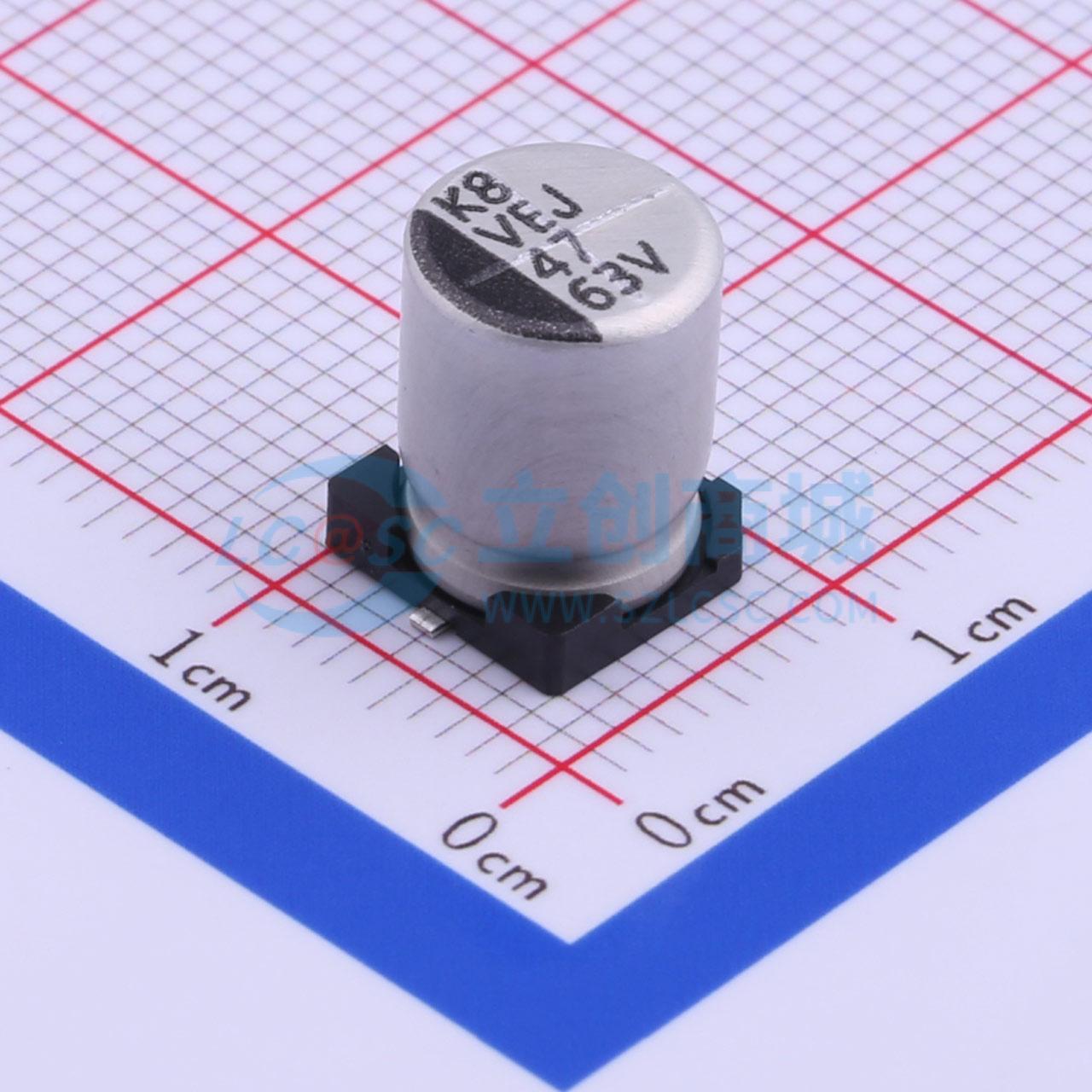 点击查看大图 VEJ470M1JTR-0810实物图