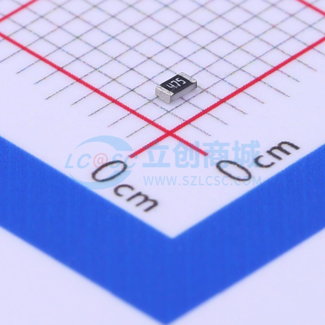 点击查看大图 MCR03ERTJ475实物图