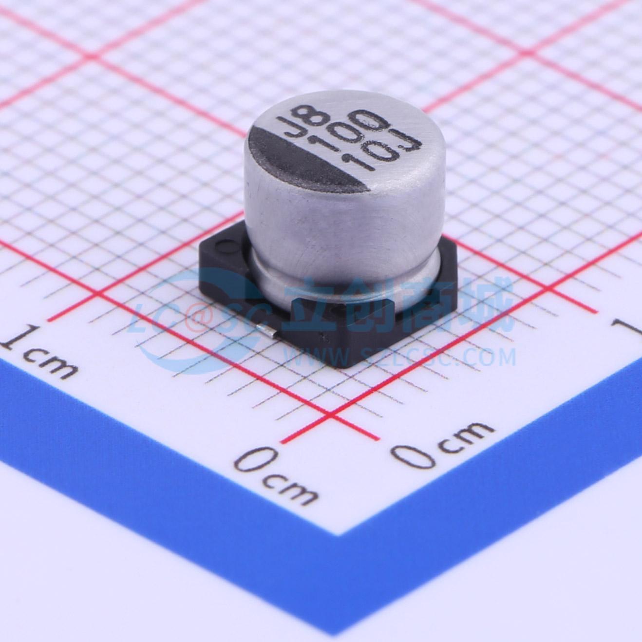 点击查看大图 VEJ101M1ATR-0606实物图