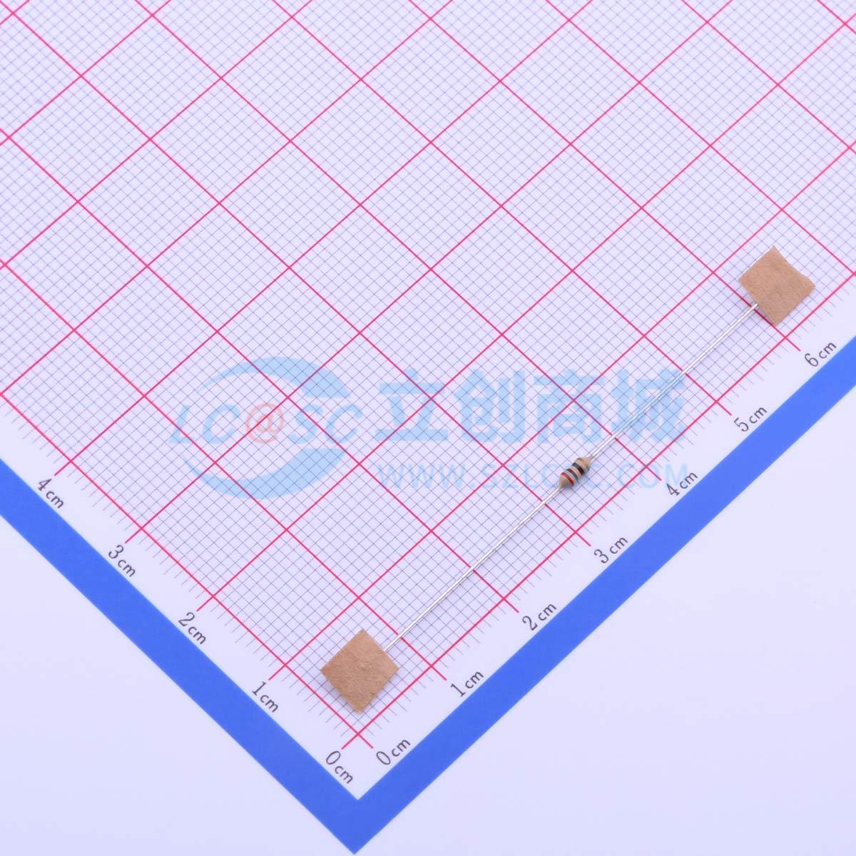 点击查看大图 CR1/8W ±5% 210Ω OTB5实物图