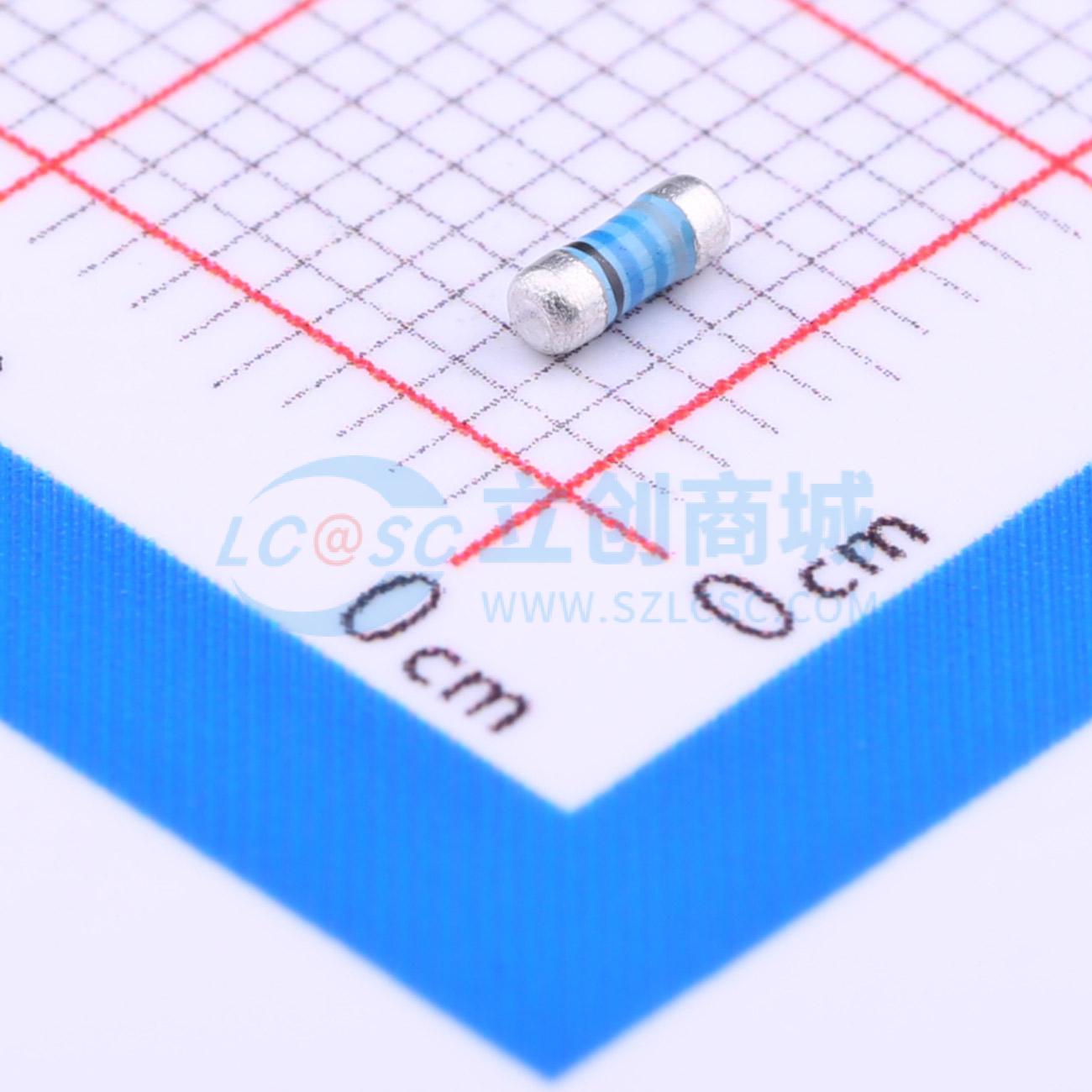 点击查看大图 MELF-MFR02041/4WS866ΩFT50实物图