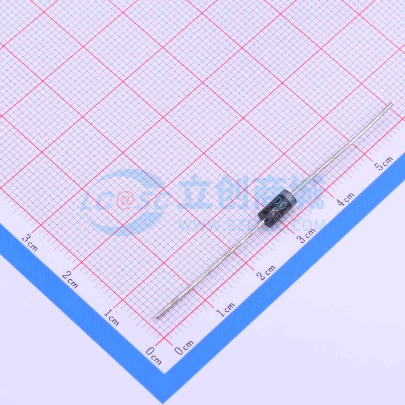 点击查看大图 P6KE13A实物图