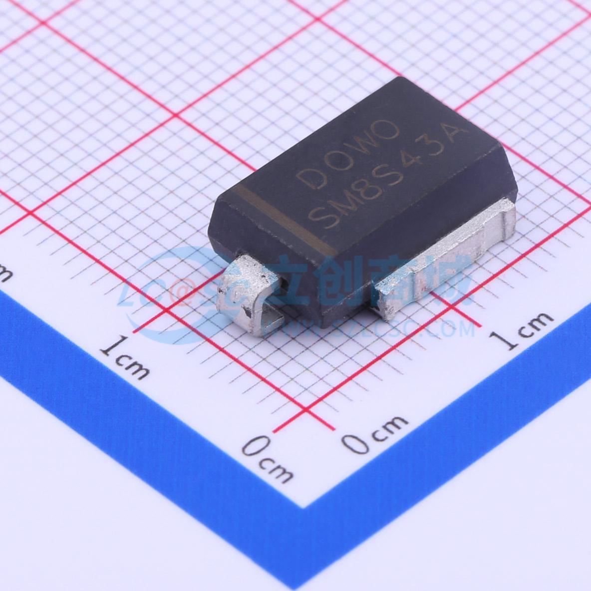 点击查看大图 SM8S43A实物图