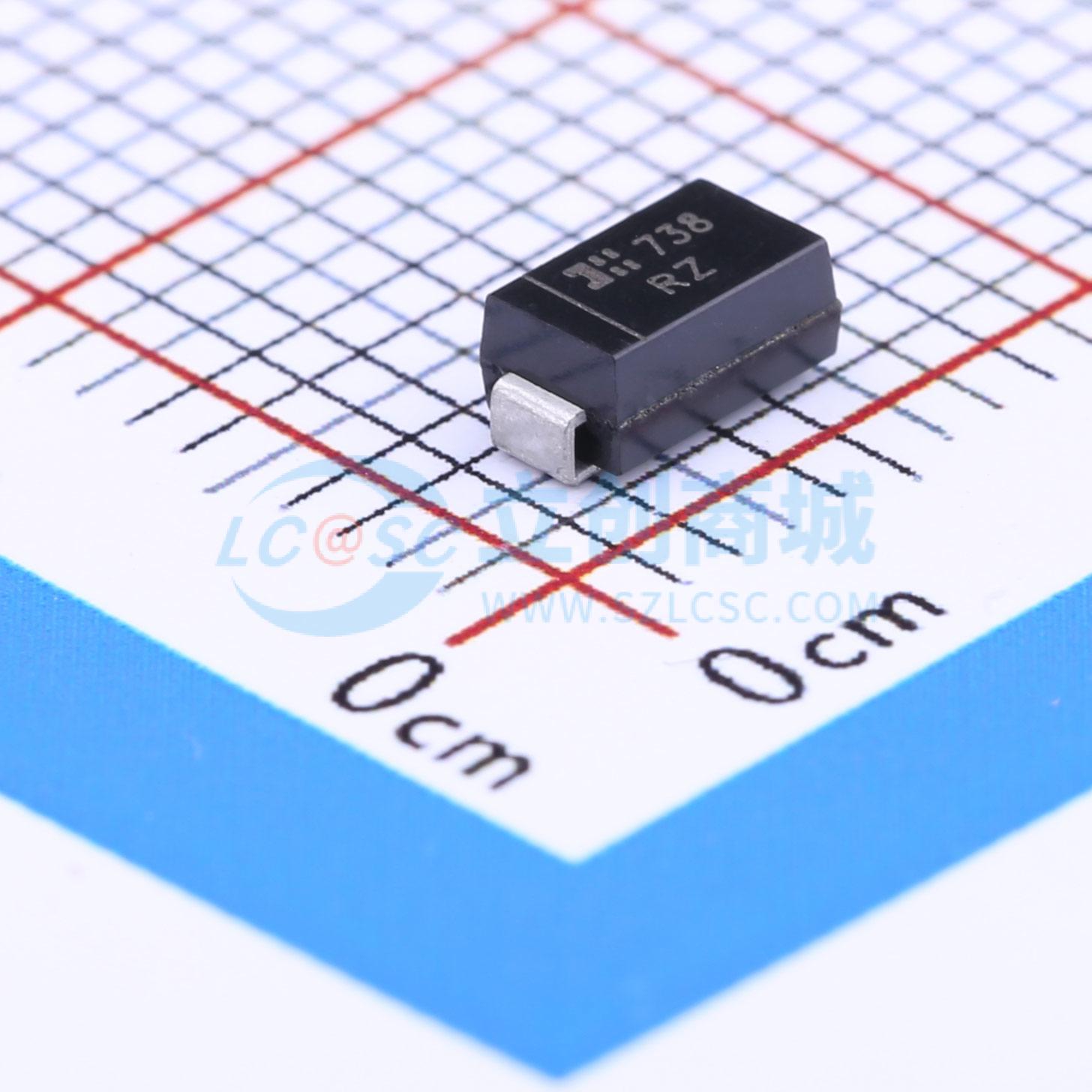 SMAJ100A-13-F实物图