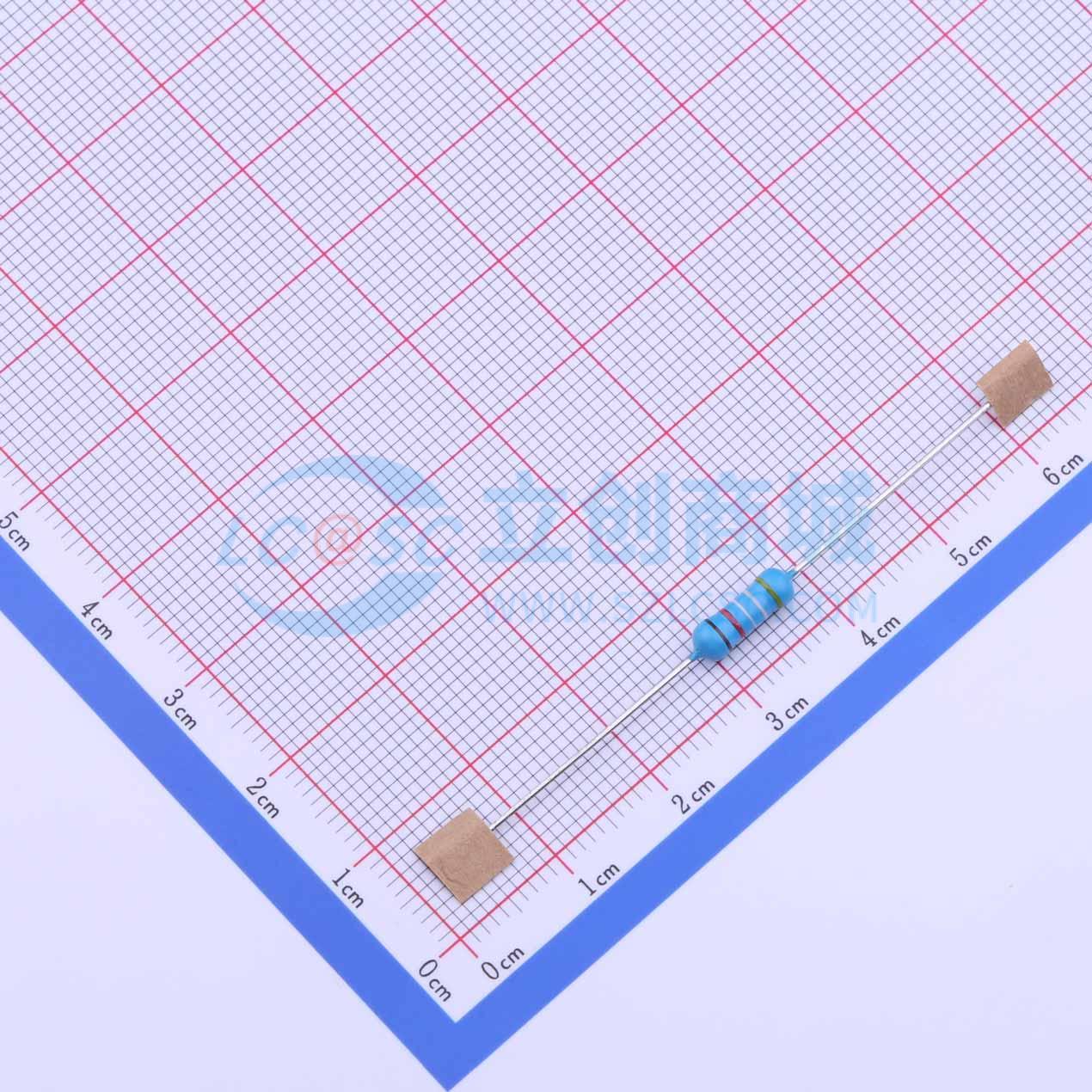 点击查看大图 RN1/2W49.9KΩFT/BA1实物图