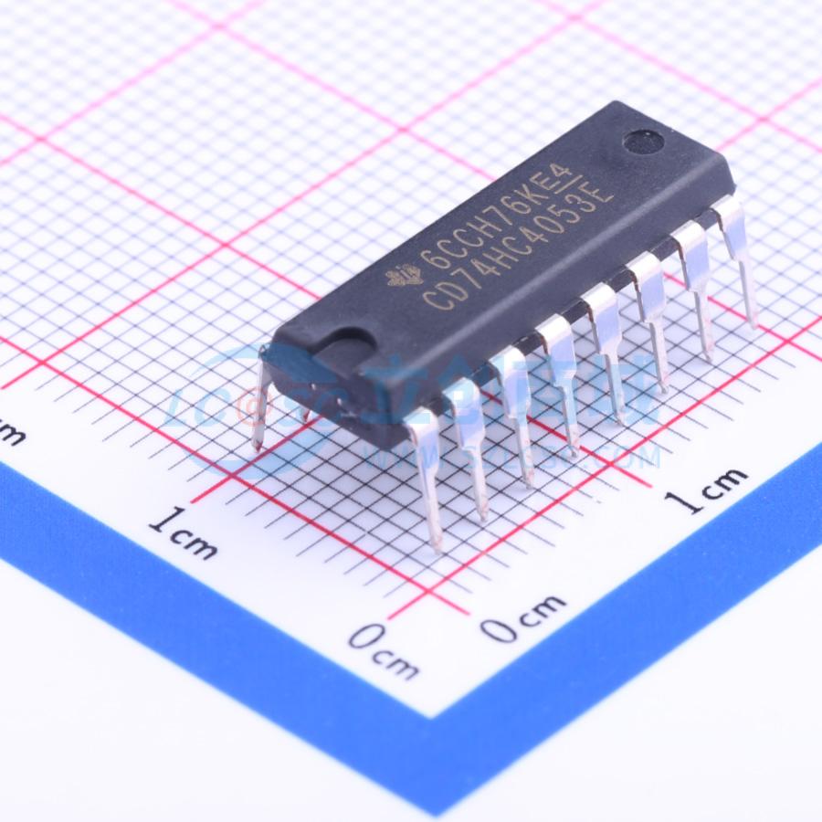 点击查看大图 CD74HC4053E实物图