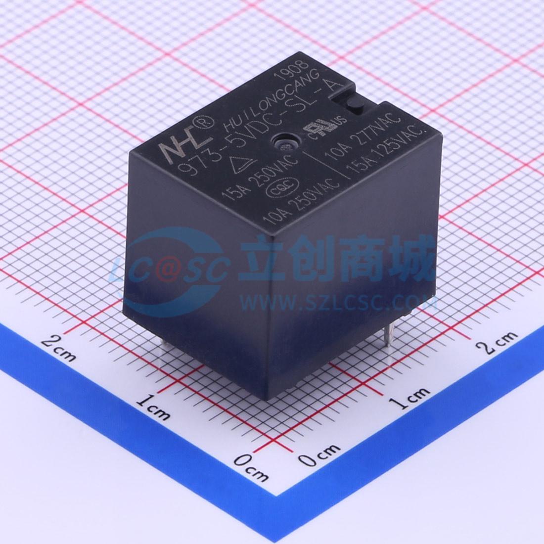 点击查看大图 973-5VDC-SL-A 15A250VAC实物图