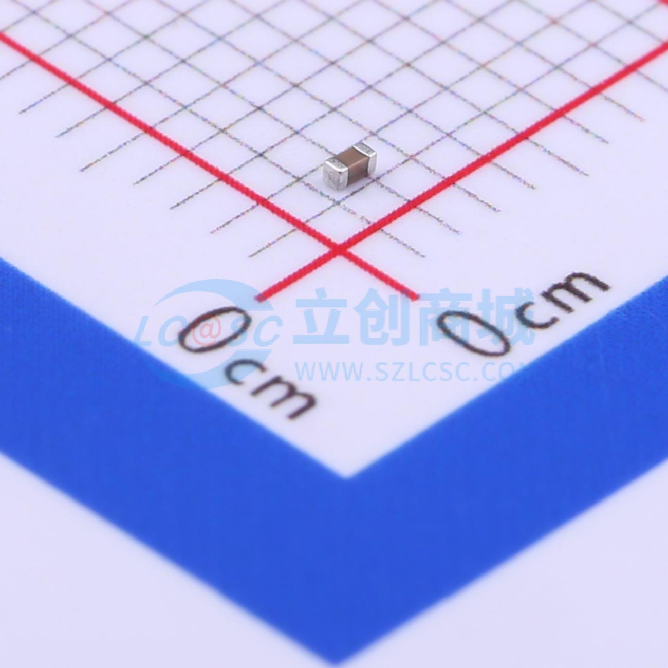 点击查看大图 TCC0402X5R154K100AT实物图