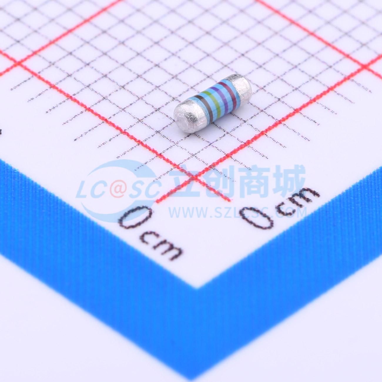点击查看大图 MELF-MFR02041/4WS2.74KΩFT50实物图