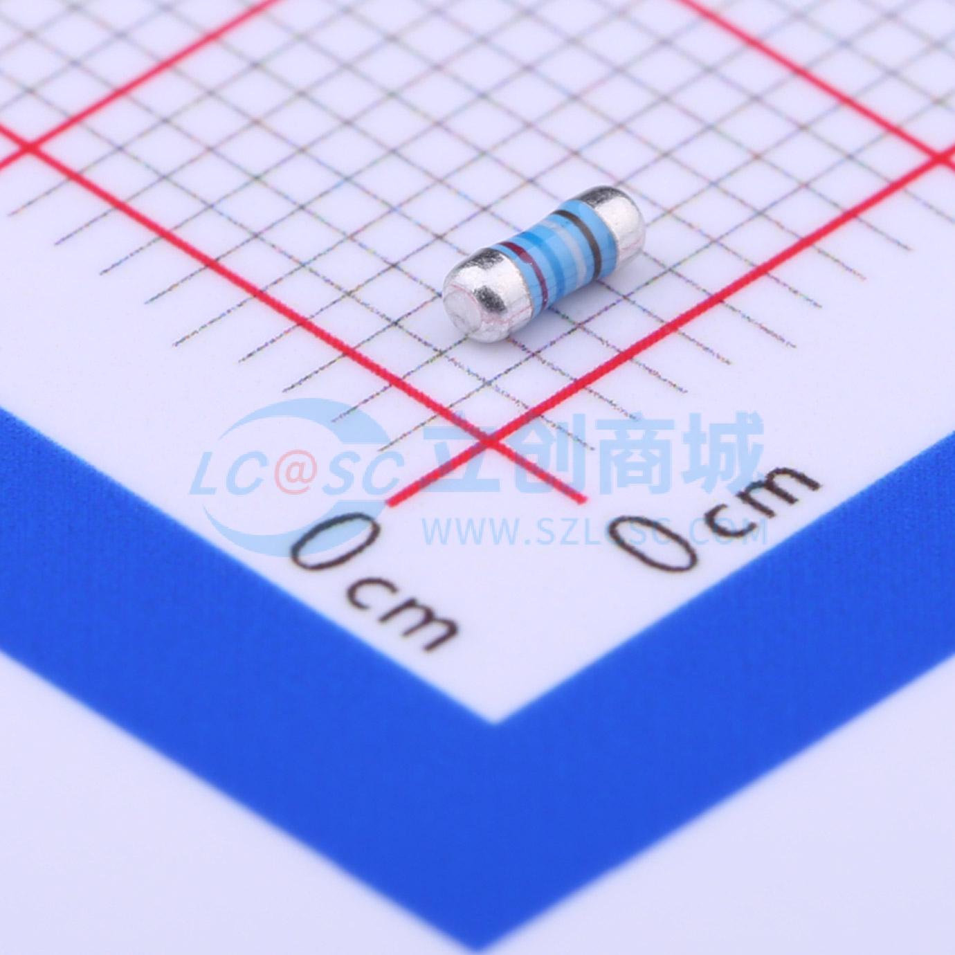 点击查看大图 MELF-MFR02041/4WS19.6KΩFT50实物图