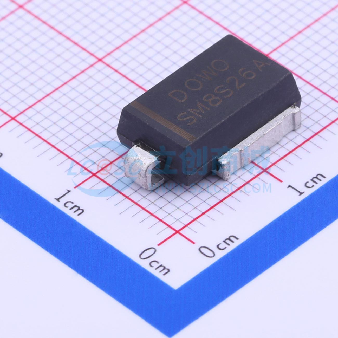 点击查看大图 SM8S26A实物图