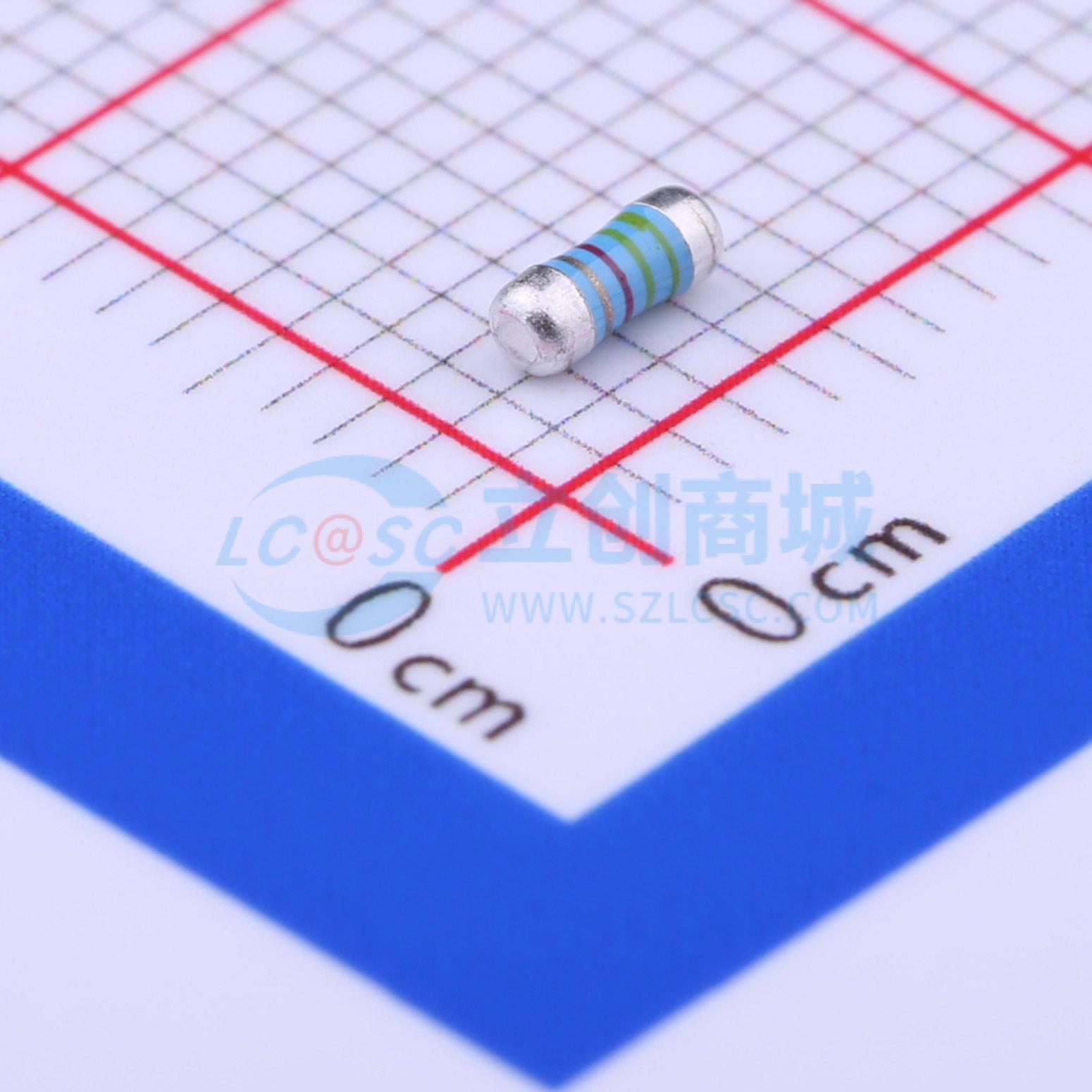 点击查看大图 MELF-MFR02041/4WS44.2ΩFT50实物图