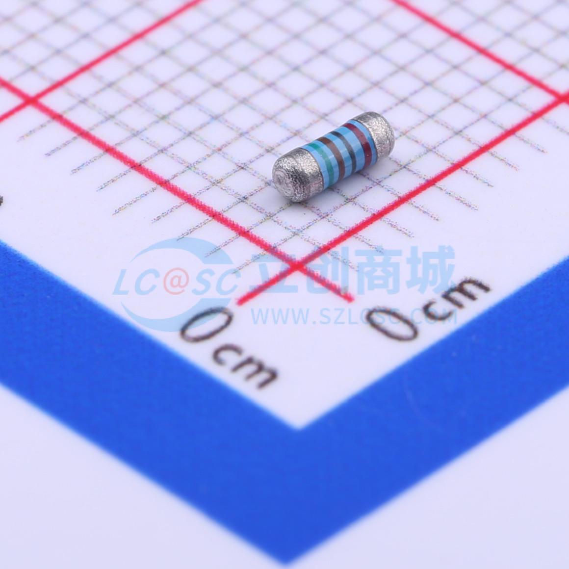 点击查看大图 MELF-MFR02041/4WS51KΩFT50实物图