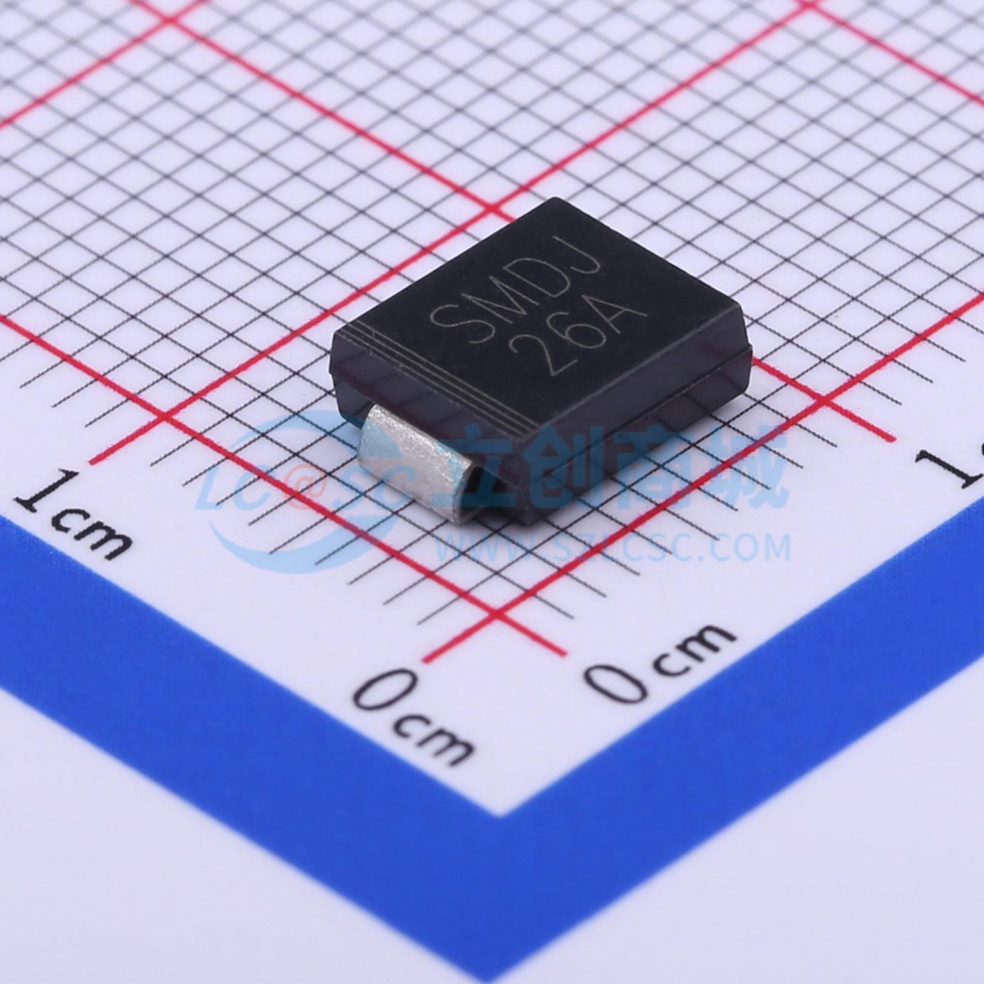 点击查看大图 SMDJ26A实物图