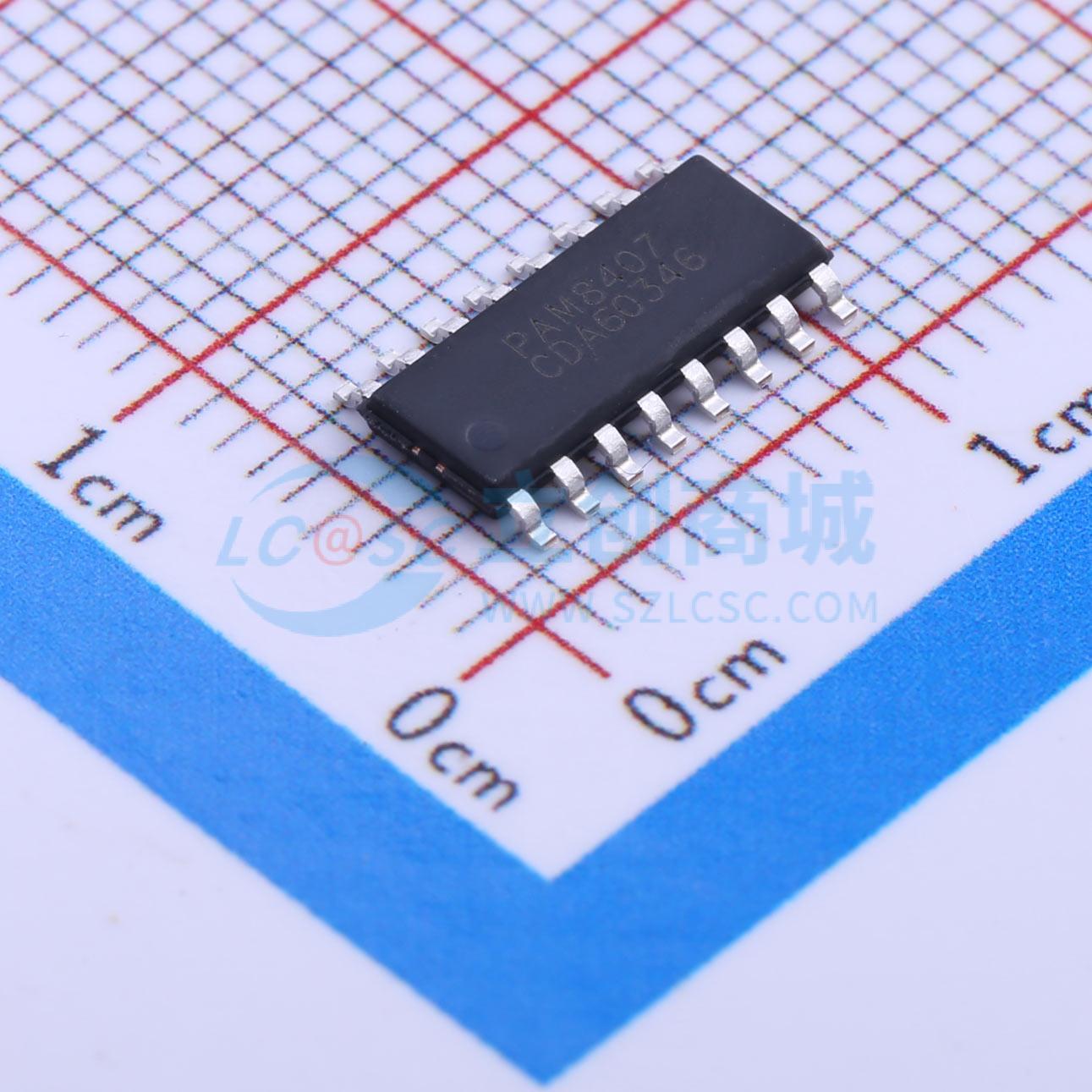 点击查看大图 PAM8407DR实物图