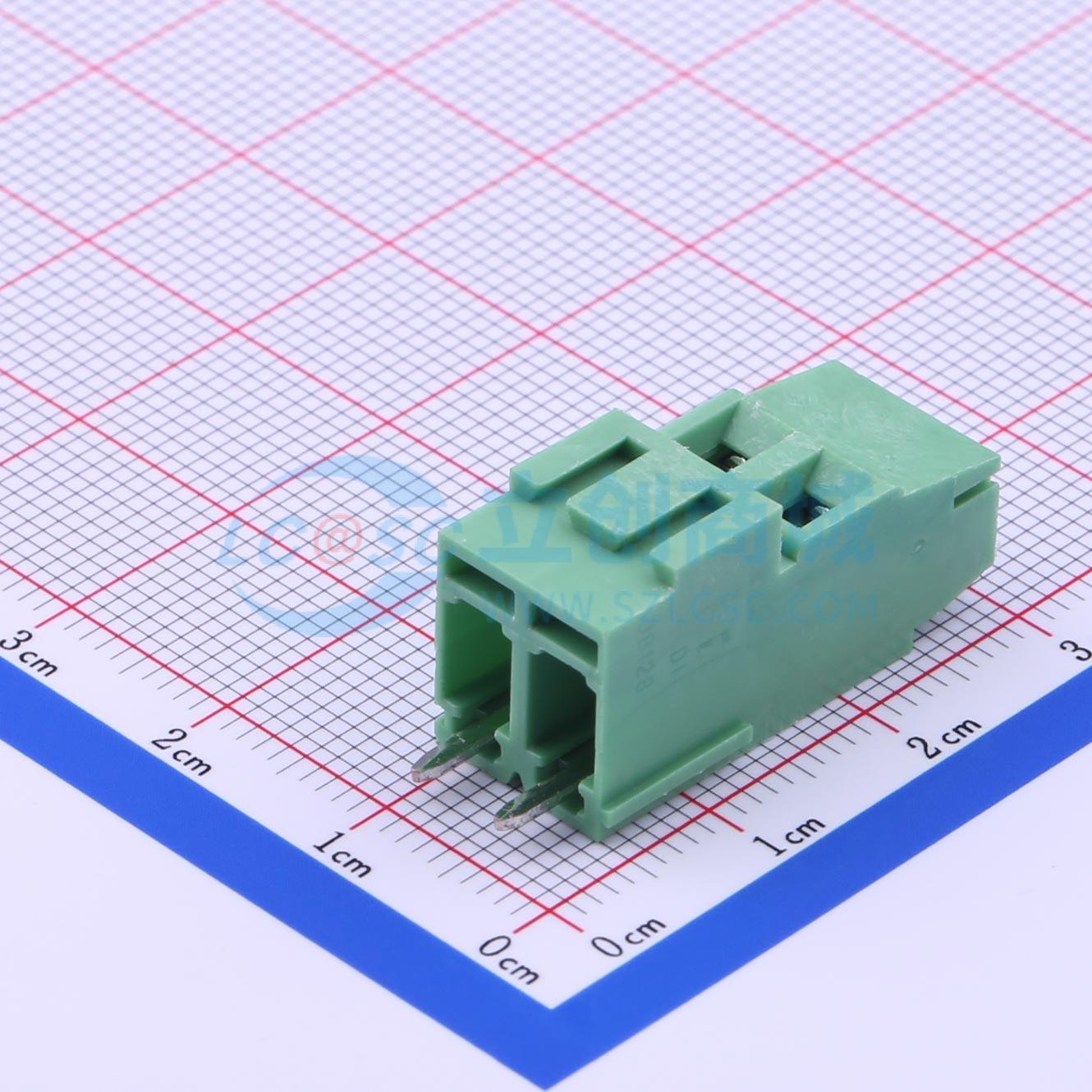 点击查看大图 DB128H-5.08-2P-GN-S实物图