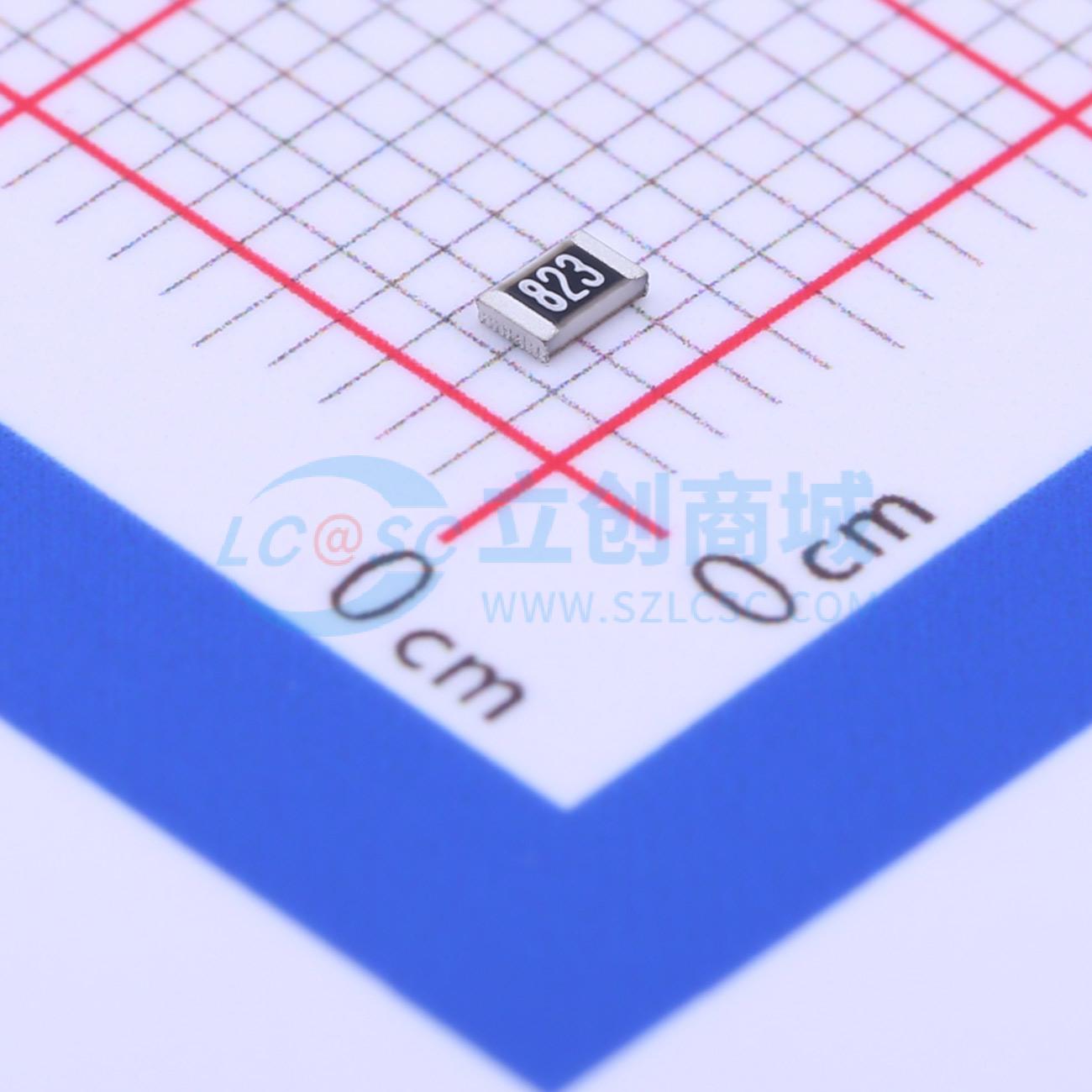 点击查看大图 PTFR0805B82K0N9实物图