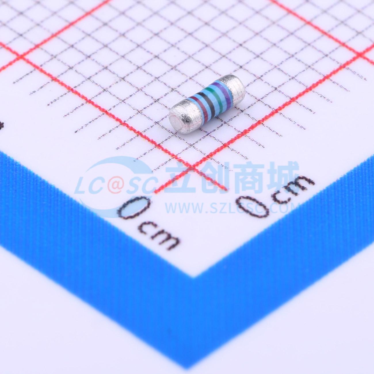 点击查看大图 MELF-MFR02041/4WS75KΩFT50实物图