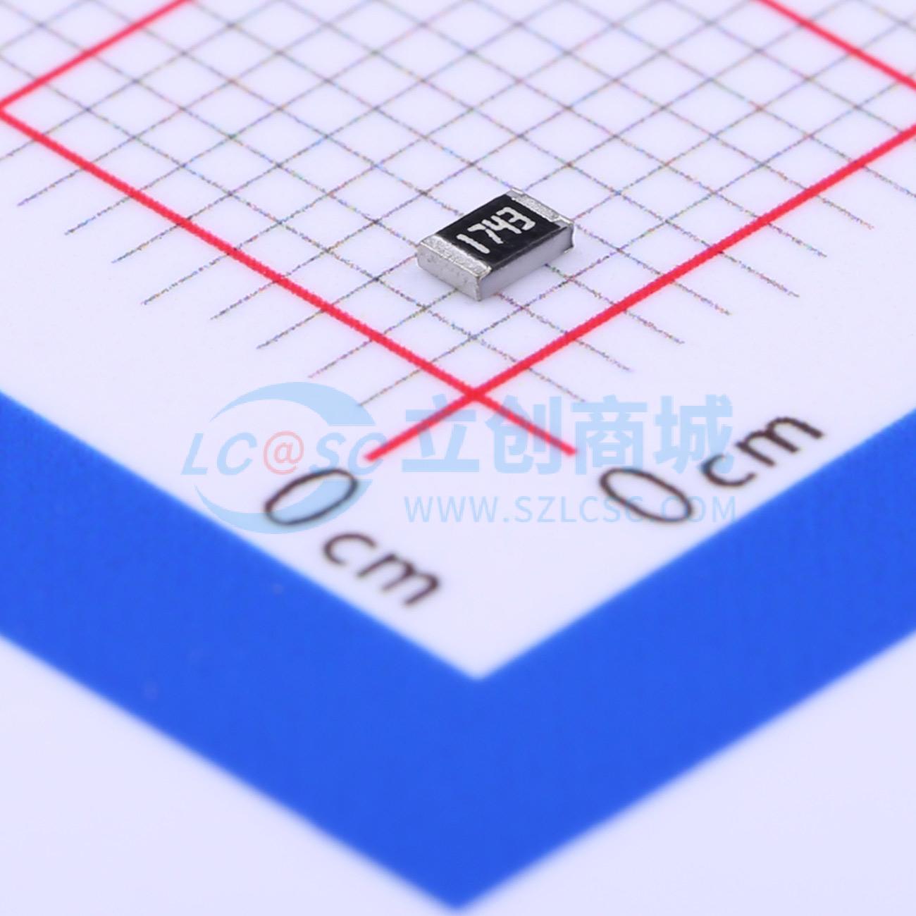 点击查看大图 RC0805FR-07174KL实物图