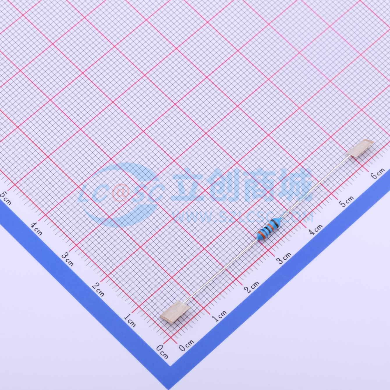 点击查看大图 RN 1/4W 360K F T/B A1实物图