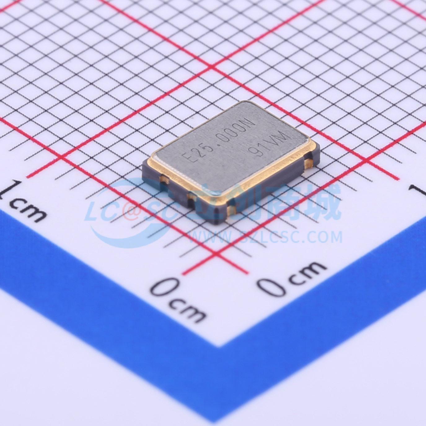 SG-8002CA 25.000000MHz PCB实物图