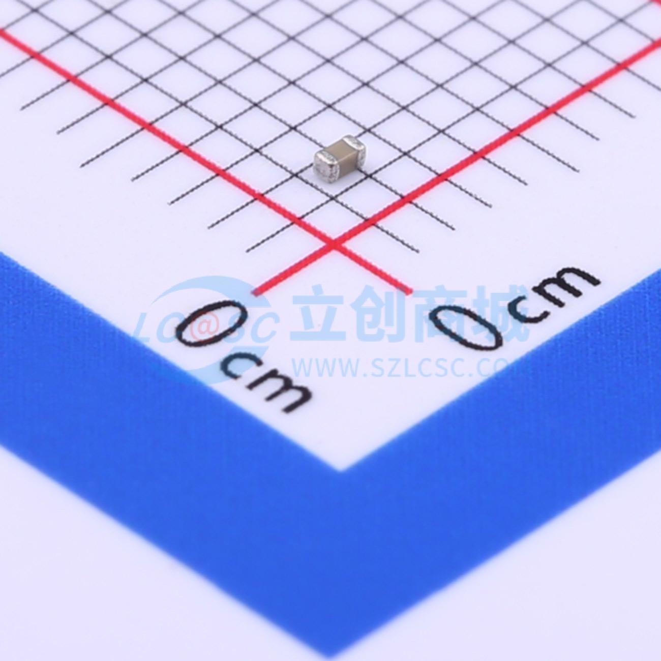 点击查看大图 0402B393K160CT实物图