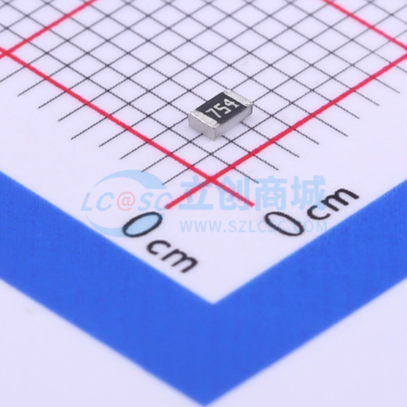 点击查看大图 CR-05JL7--750K实物图
