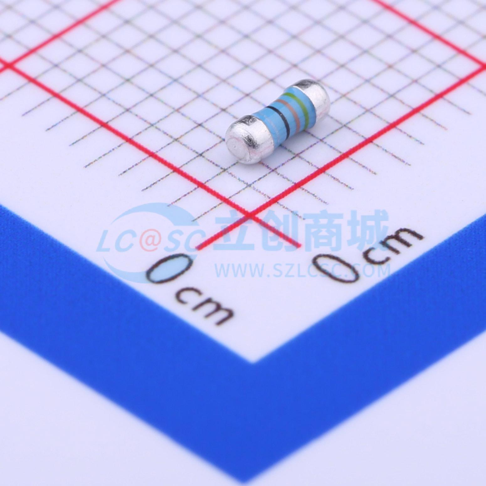 点击查看大图 MELF-MFR02041/4WS4.3ΩFT50实物图